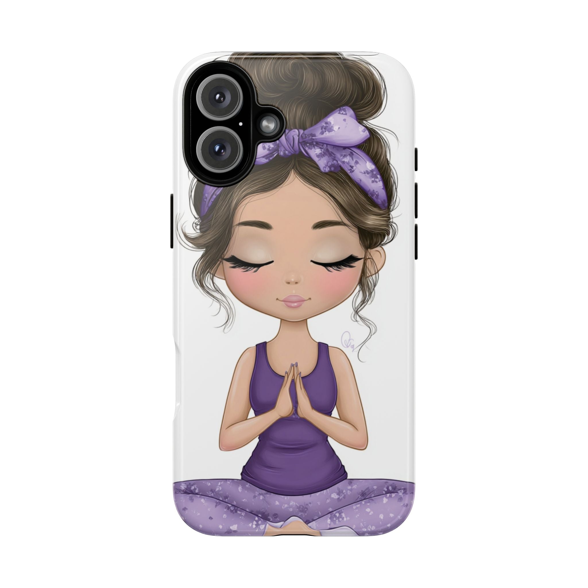 Yoga Phone Case for Mindfulness Gift for Yogis, Meditation Accessory, Zen Vibe