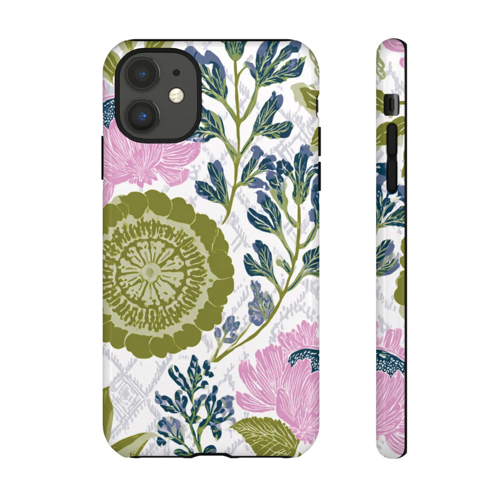 Floral Phone Case, Tough Cases with Elegant Design, Stylish Phone Accessories