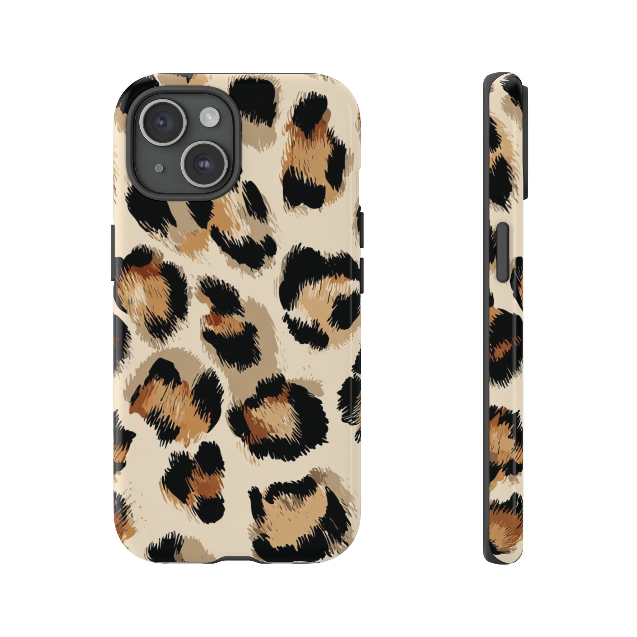 Stylish Leopard Print Phone Case, Animal Print, Tough Case, Gift for Her