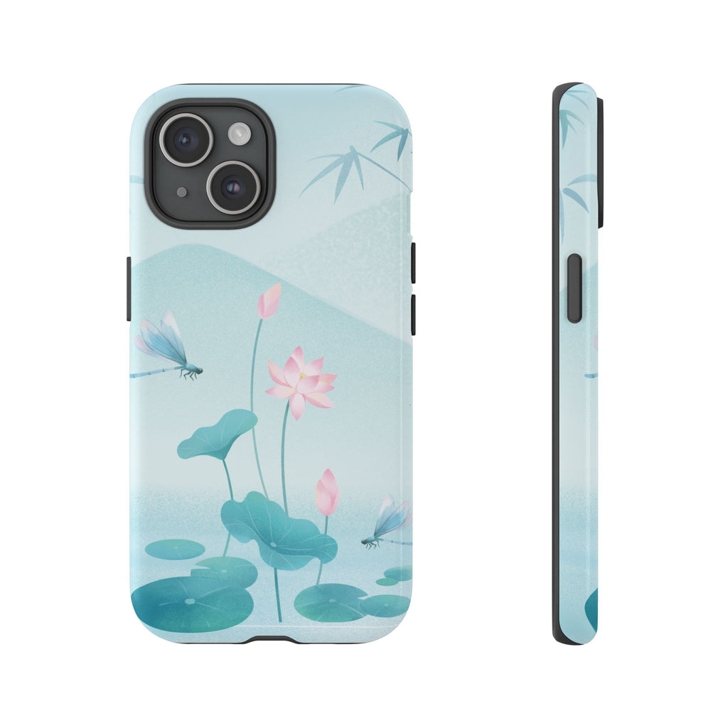 Lotus Pond Phone Case — Serene Floral iPhone Protective Cover