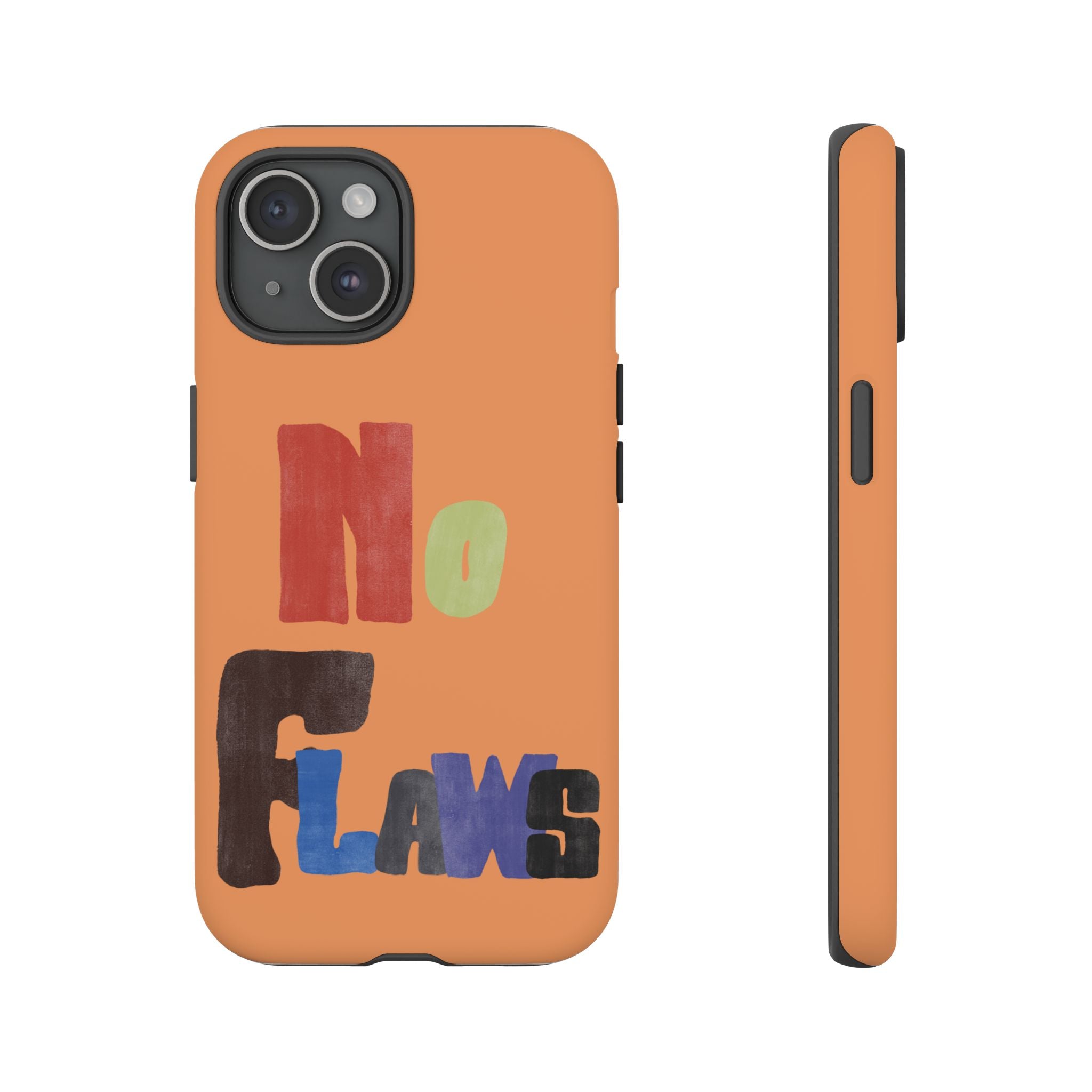 "No Flaws" Retro Hand-Lettered Protective Cover