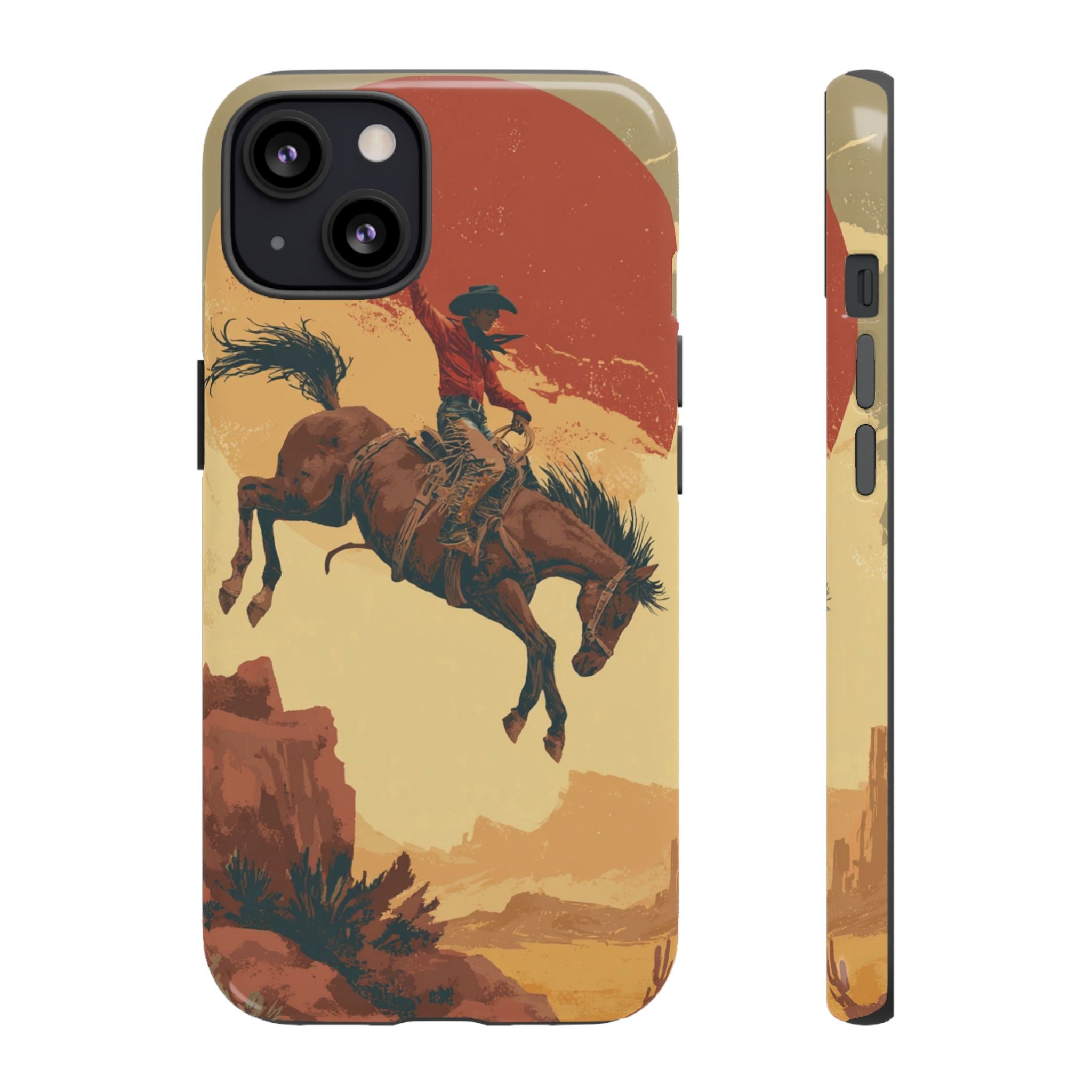 Cowboy Phone Case - Wild West Style, Tough Protection for Outdoor Lovers