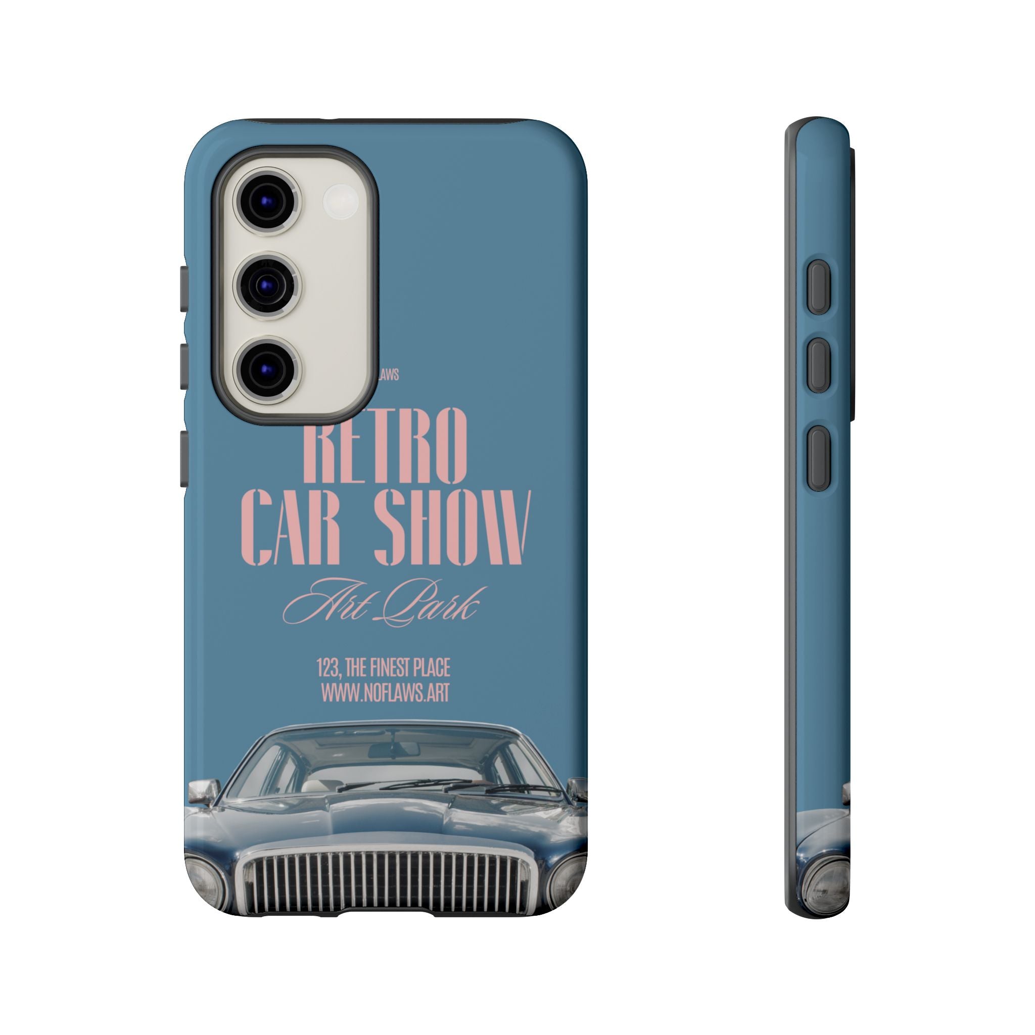 Retro Car Show Phone Case — Vintage Classic Auto Design