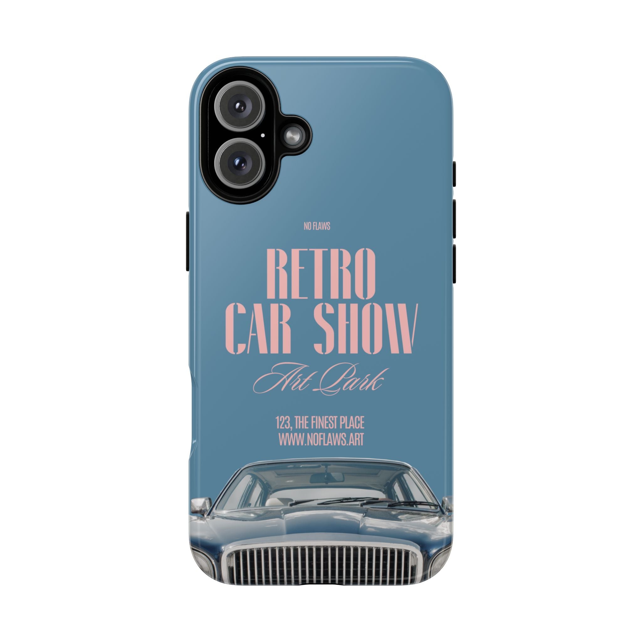 Retro Car Show Phone Case — Vintage Classic Auto Design