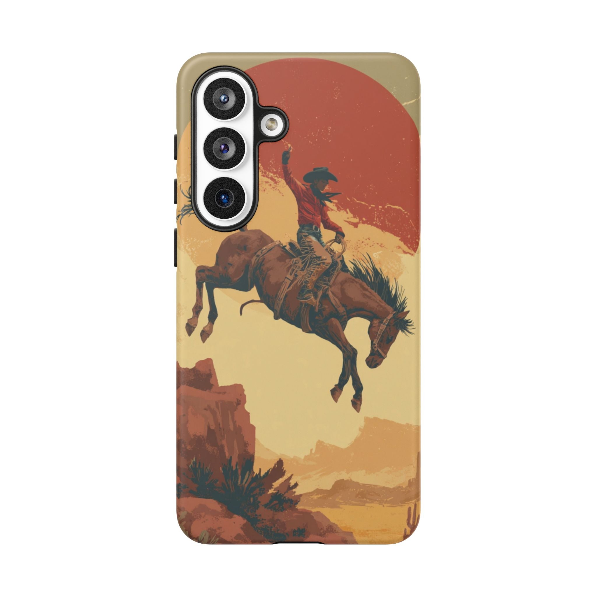 Cowboy Phone Case - Wild West Style, Tough Protection for Outdoor Lovers