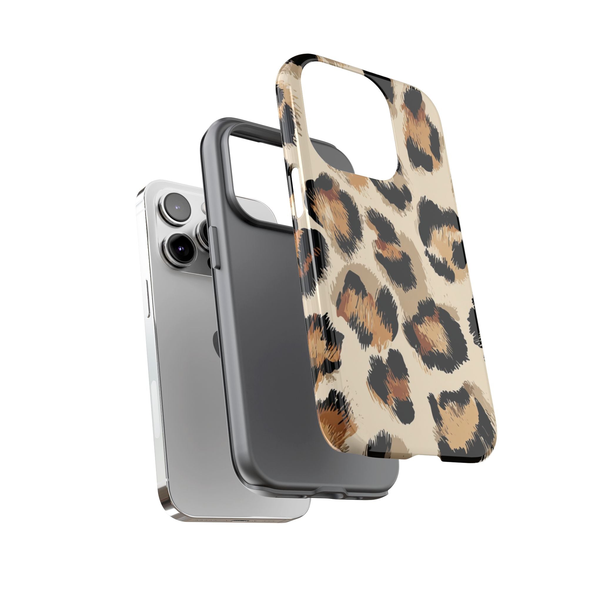 Stylish Leopard Print Phone Case, Animal Print, Tough Case, Gift for Her
