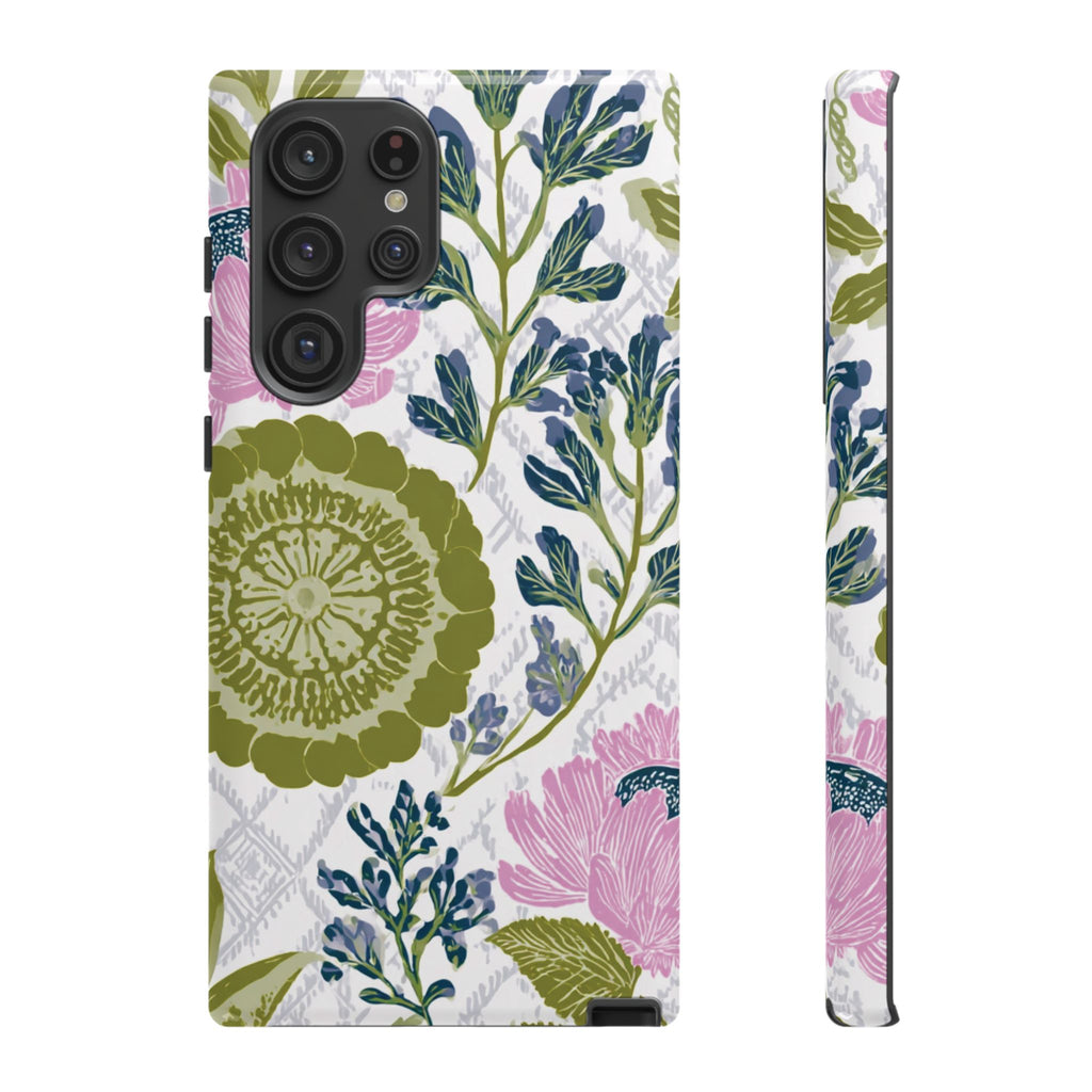 Floral Phone Case, Tough Cases with Elegant Design, Stylish Phone Accessories