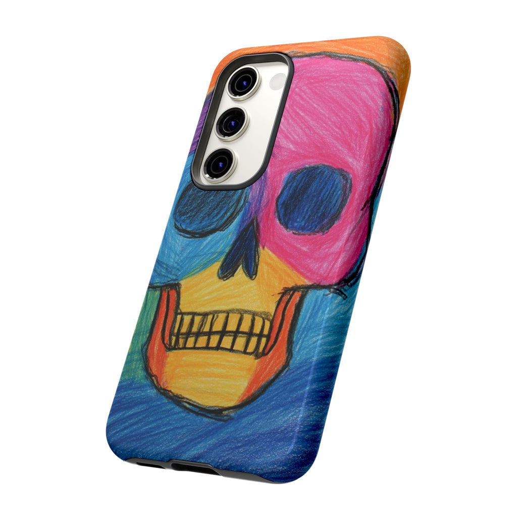 Vibrant Skull Phone Case | Tough Cases, Colorful Design, Unique Art Phone Cover