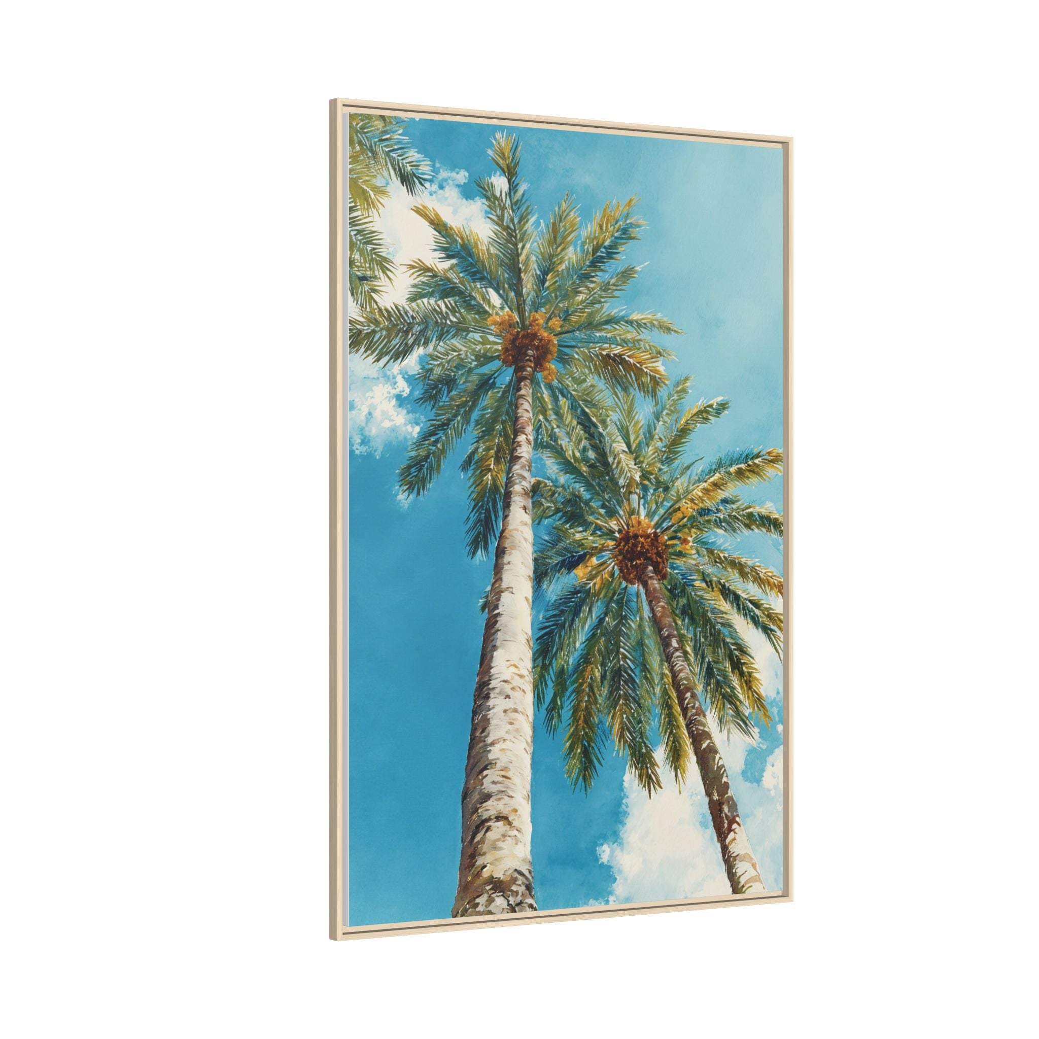 Palm Tree Sky Matte Canvas Print