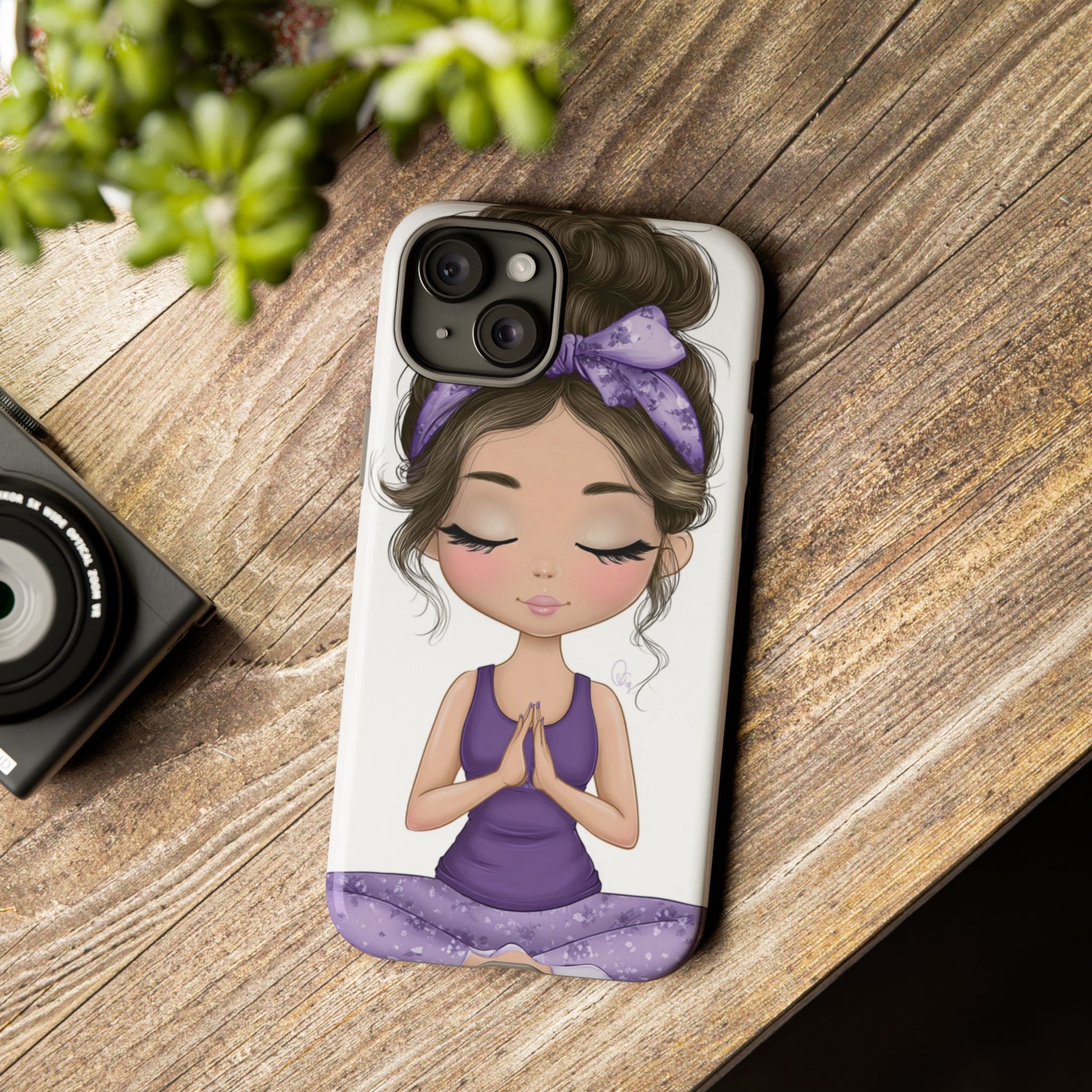 Yoga Phone Case for Mindfulness Gift for Yogis, Meditation Accessory, Zen Vibe