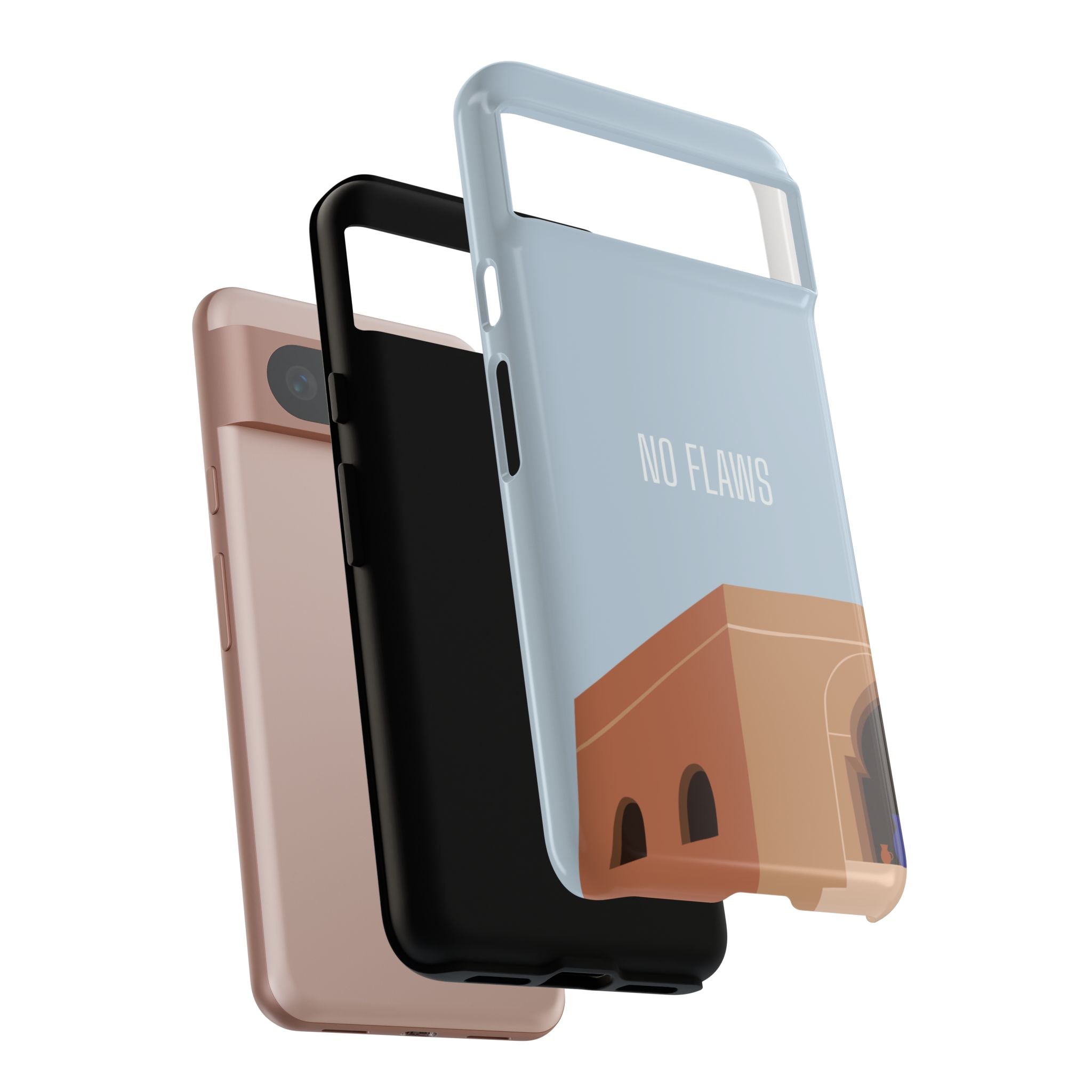 Minimal Desert Illustration “No Flaws” Protective Tough Case