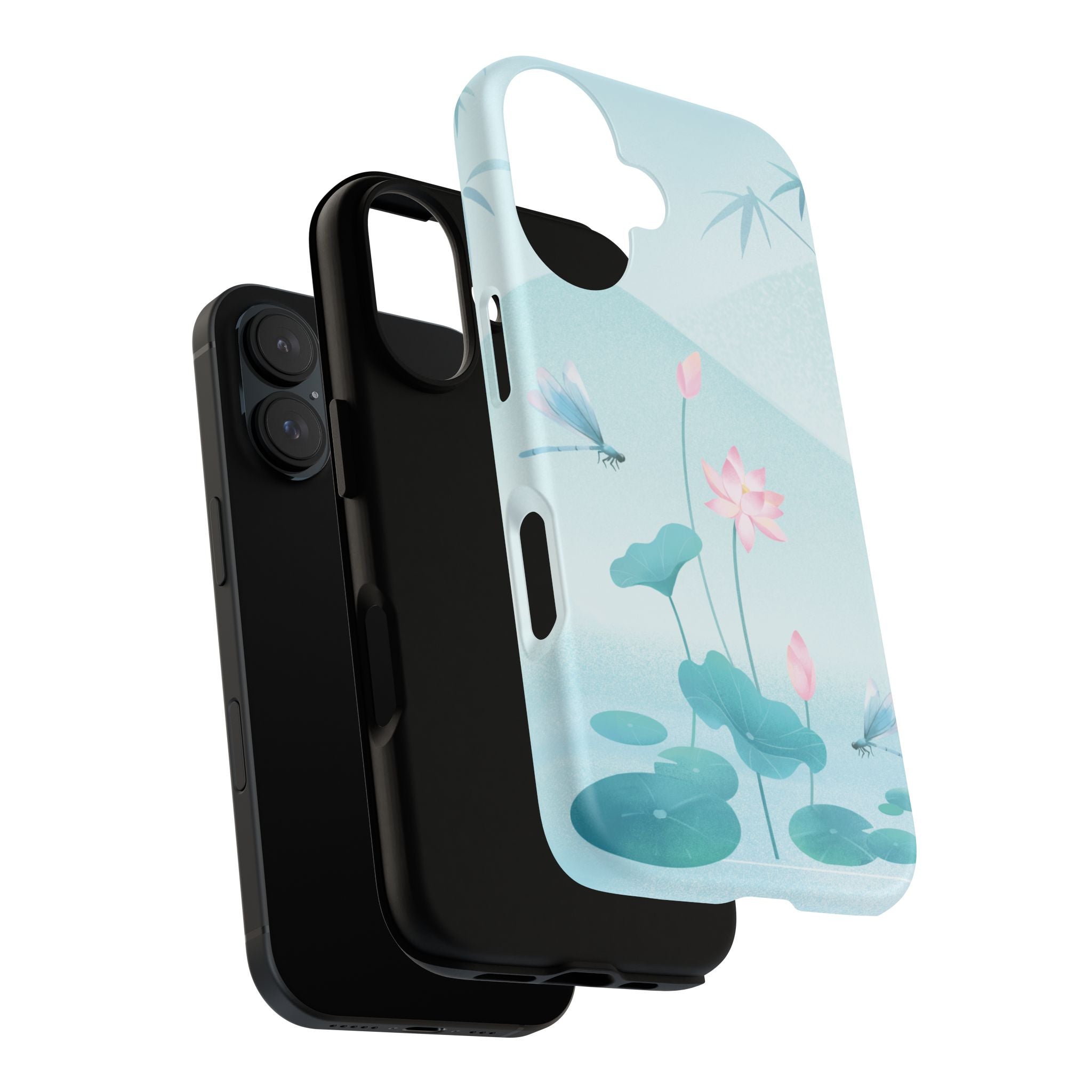 Lotus Pond Phone Case — Serene Floral iPhone Protective Cover