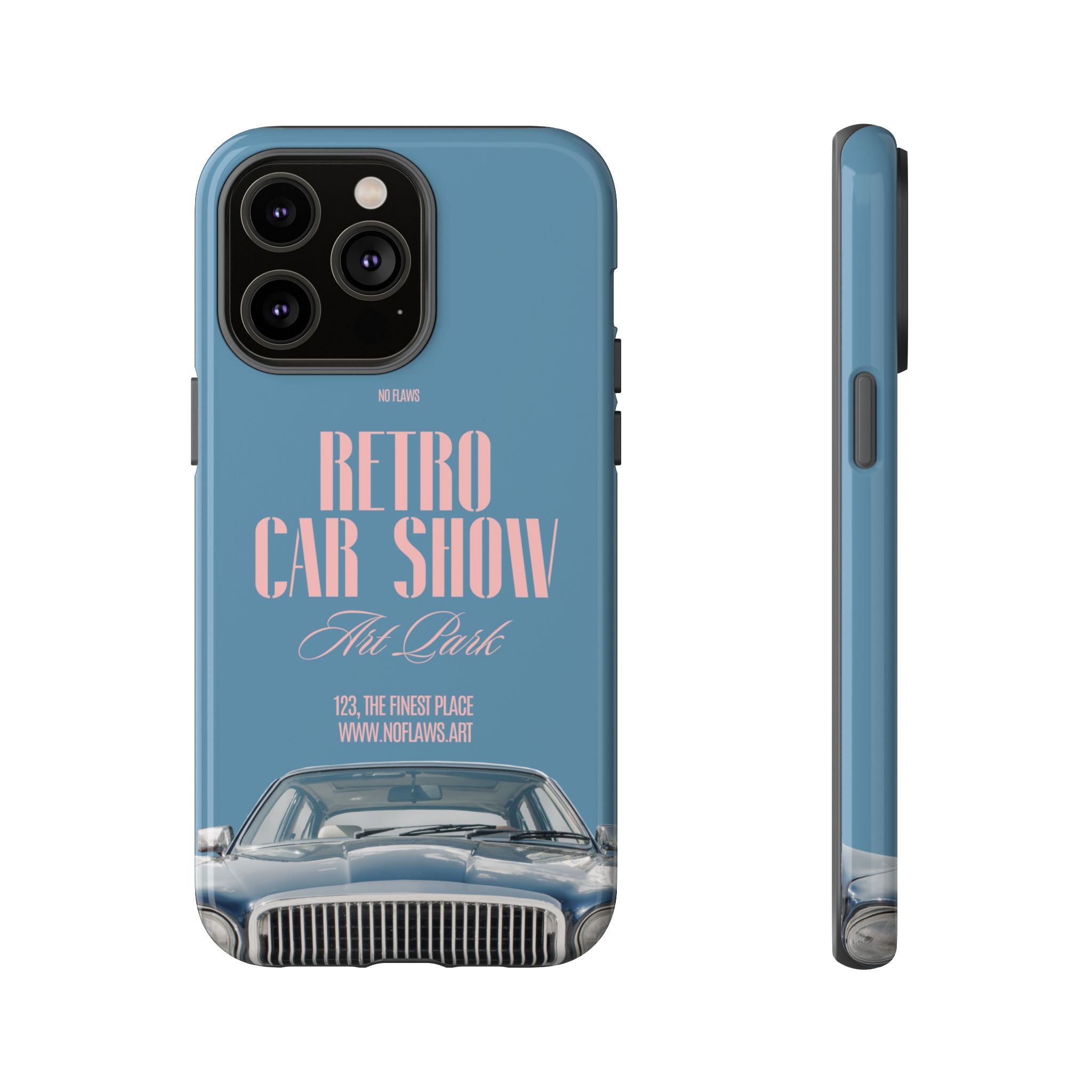 Retro Car Show Phone Case — Vintage Classic Auto Design