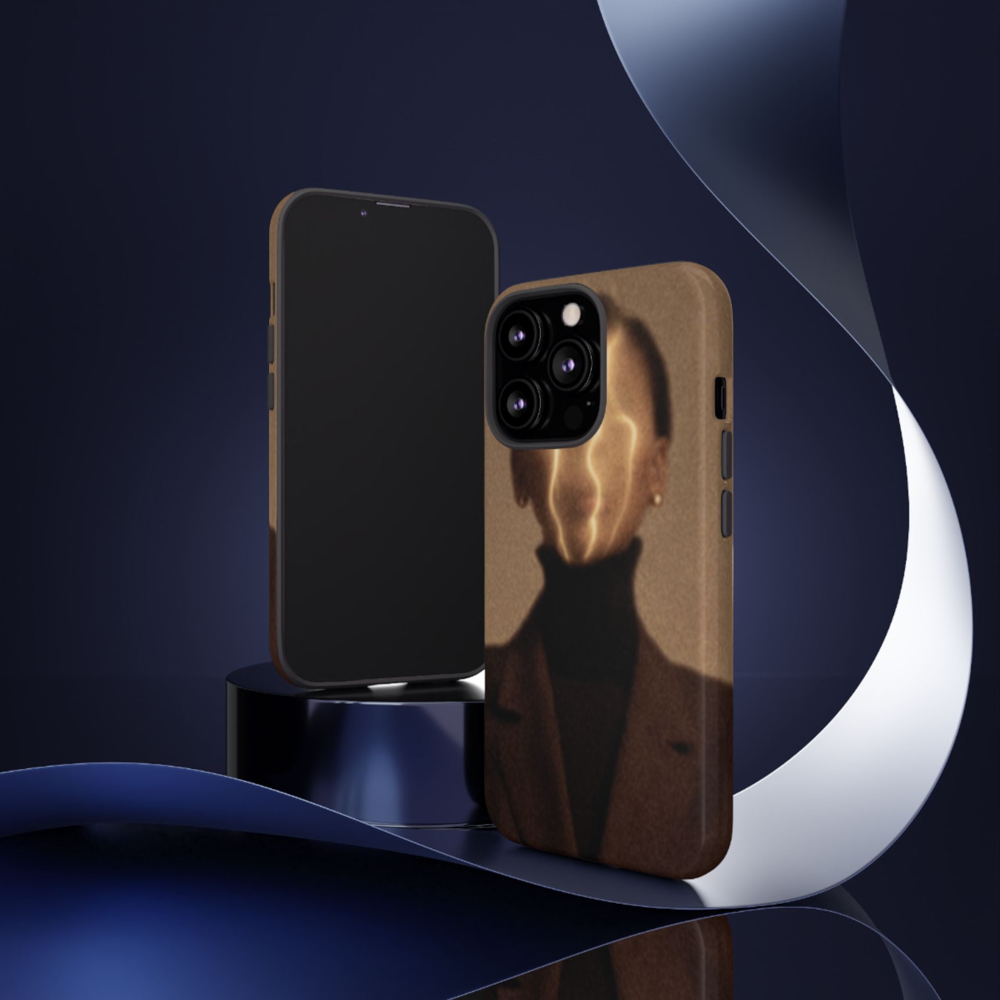 Stylish Phone Case with Artistic Design, Fashion Tech Accessory, Tough Cases