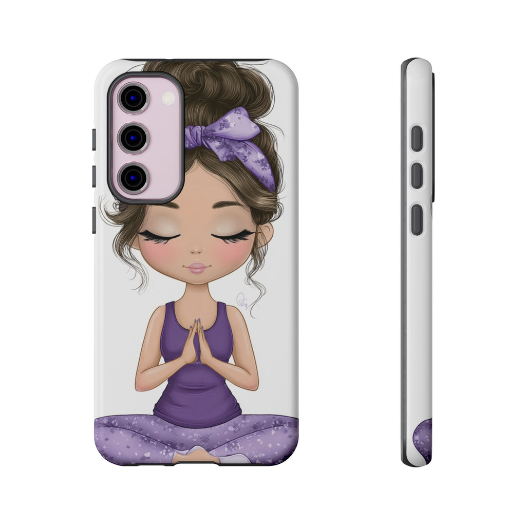 Yoga Phone Case for Mindfulness Gift for Yogis, Meditation Accessory, Zen Vibe