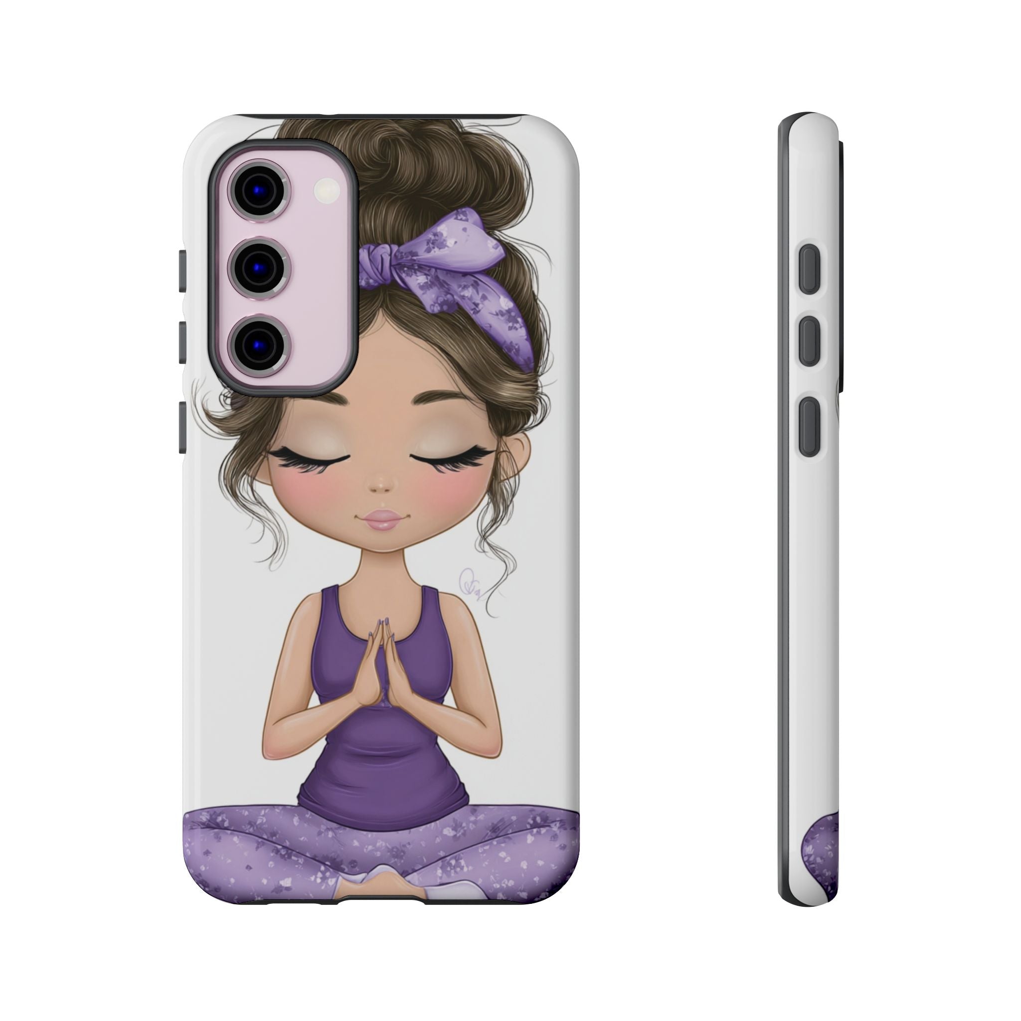 Yoga Phone Case for Mindfulness Gift for Yogis, Meditation Accessory, Zen Vibe