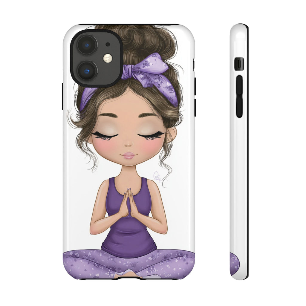 Yoga Phone Case for Mindfulness Gift for Yogis, Meditation Accessory, Zen Vibe