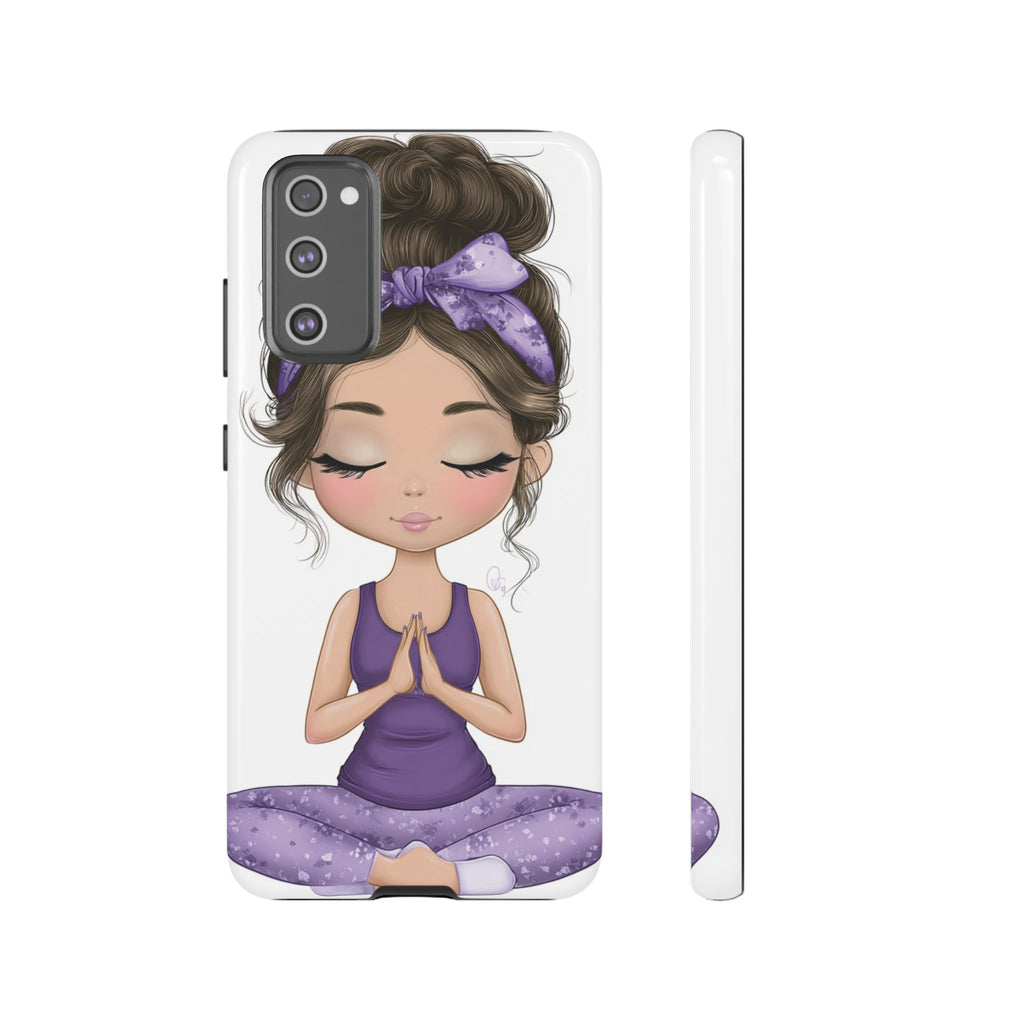 Yoga Phone Case for Mindfulness Gift for Yogis, Meditation Accessory, Zen Vibe