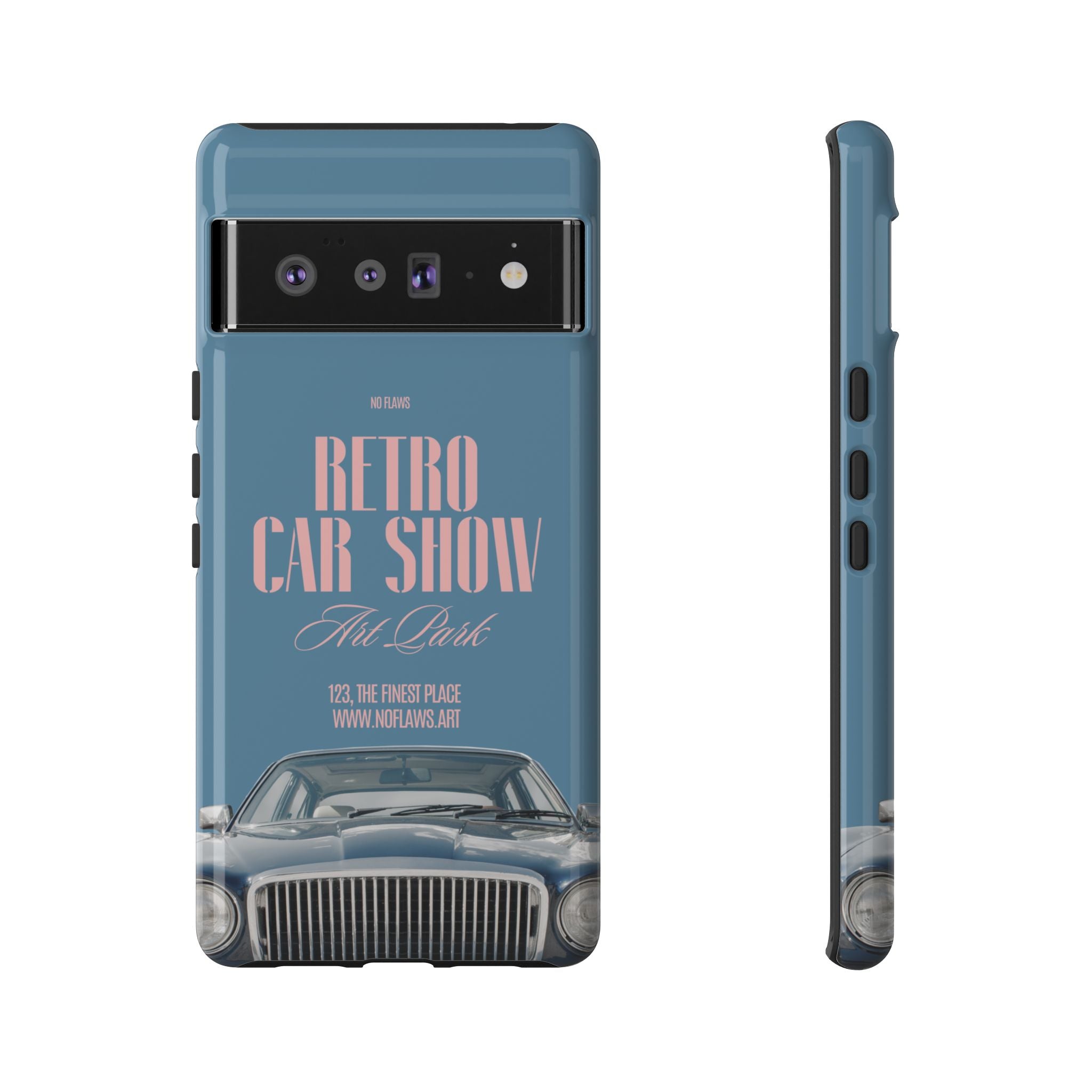 Retro Car Show Phone Case — Vintage Classic Auto Design