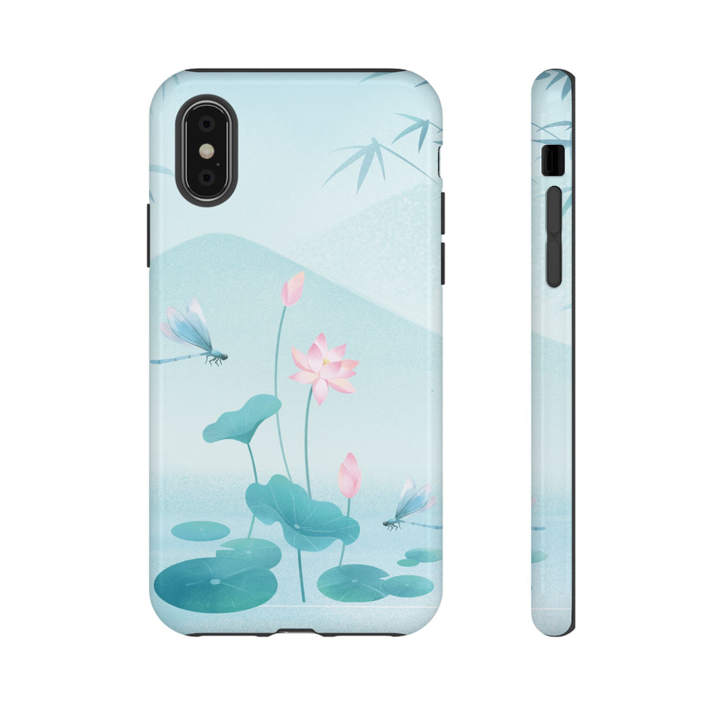 Lotus Pond Phone Case — Serene Floral iPhone Protective Cover