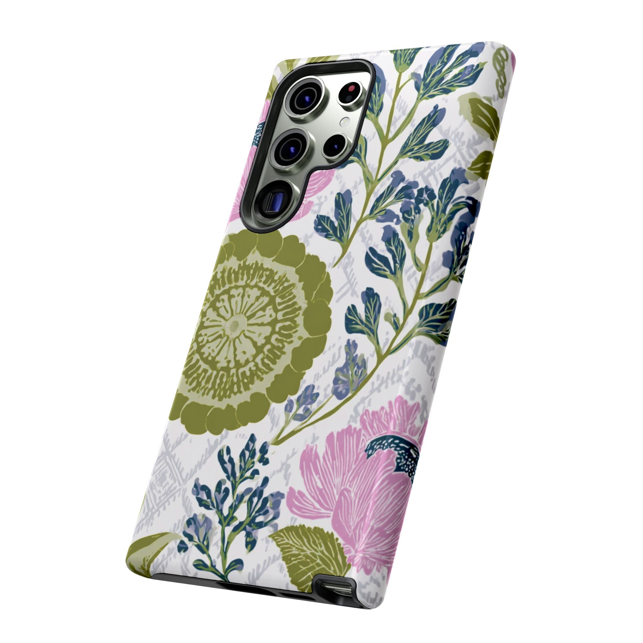 Floral Phone Case, Tough Cases with Elegant Design, Stylish Phone Accessories