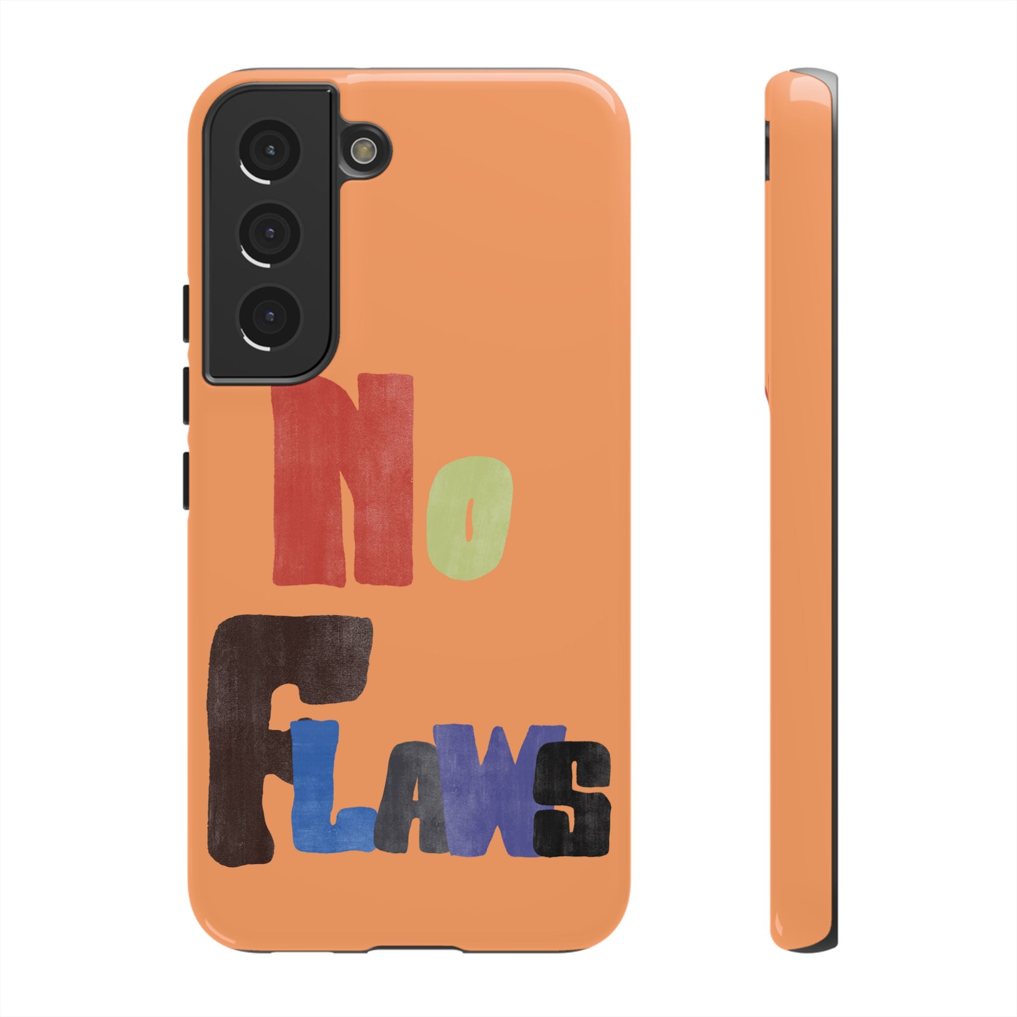 "No Flaws" Retro Hand-Lettered Protective Cover
