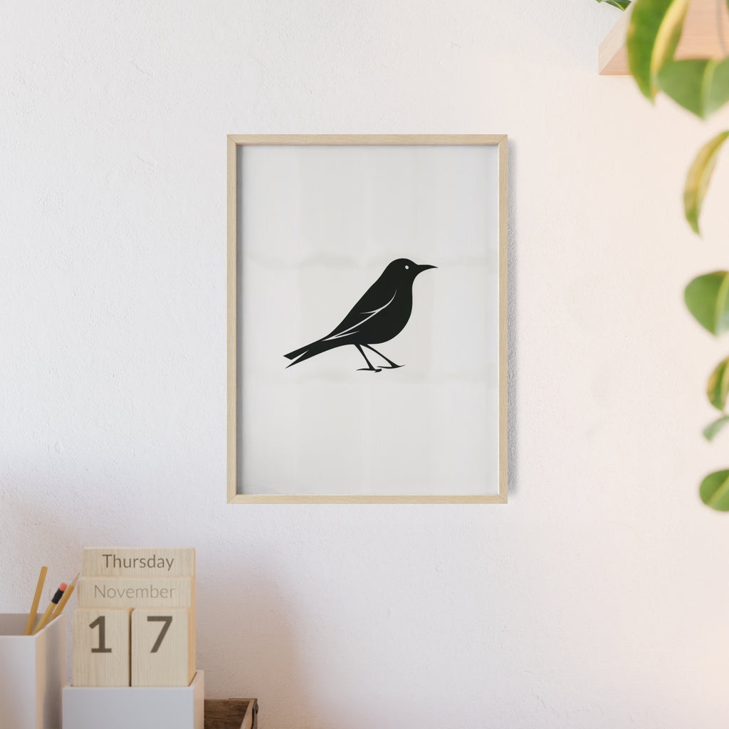 The Oriole Principle: A Study in Minimal Form – Framed Poster