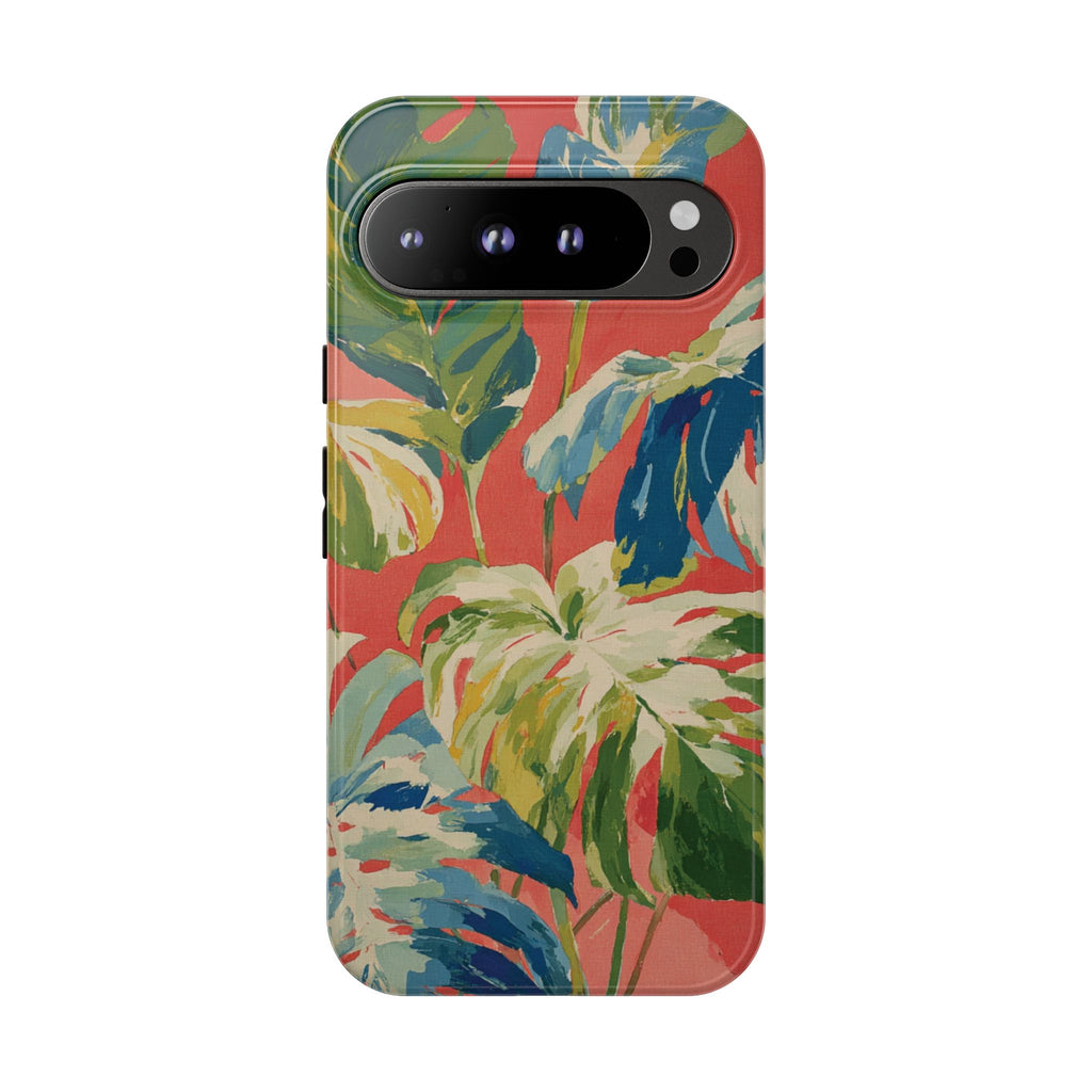 Tropical Phone Case, Floral Tough Case, Vibrant Phone Cover for Summer