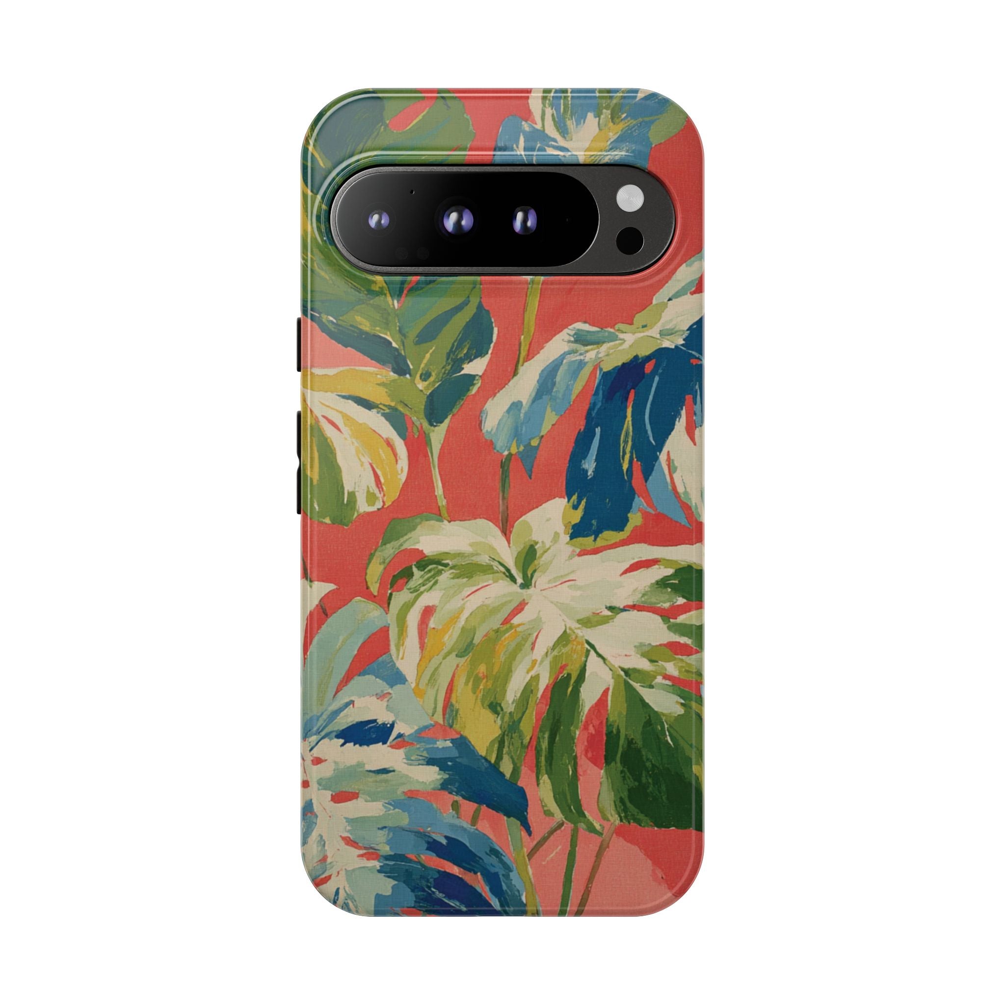 Tropical Phone Case, Floral Tough Case, Vibrant Phone Cover for Summer