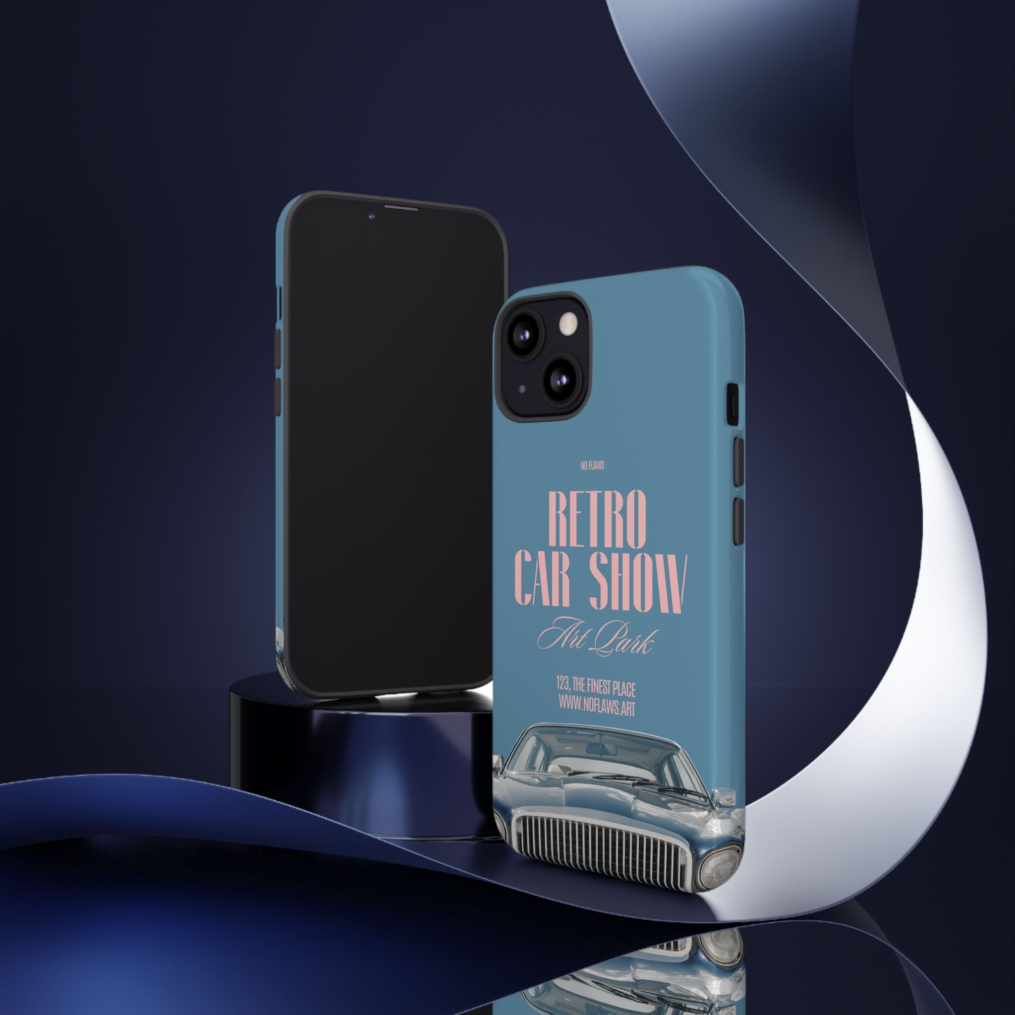Retro Car Show Phone Case — Vintage Classic Auto Design