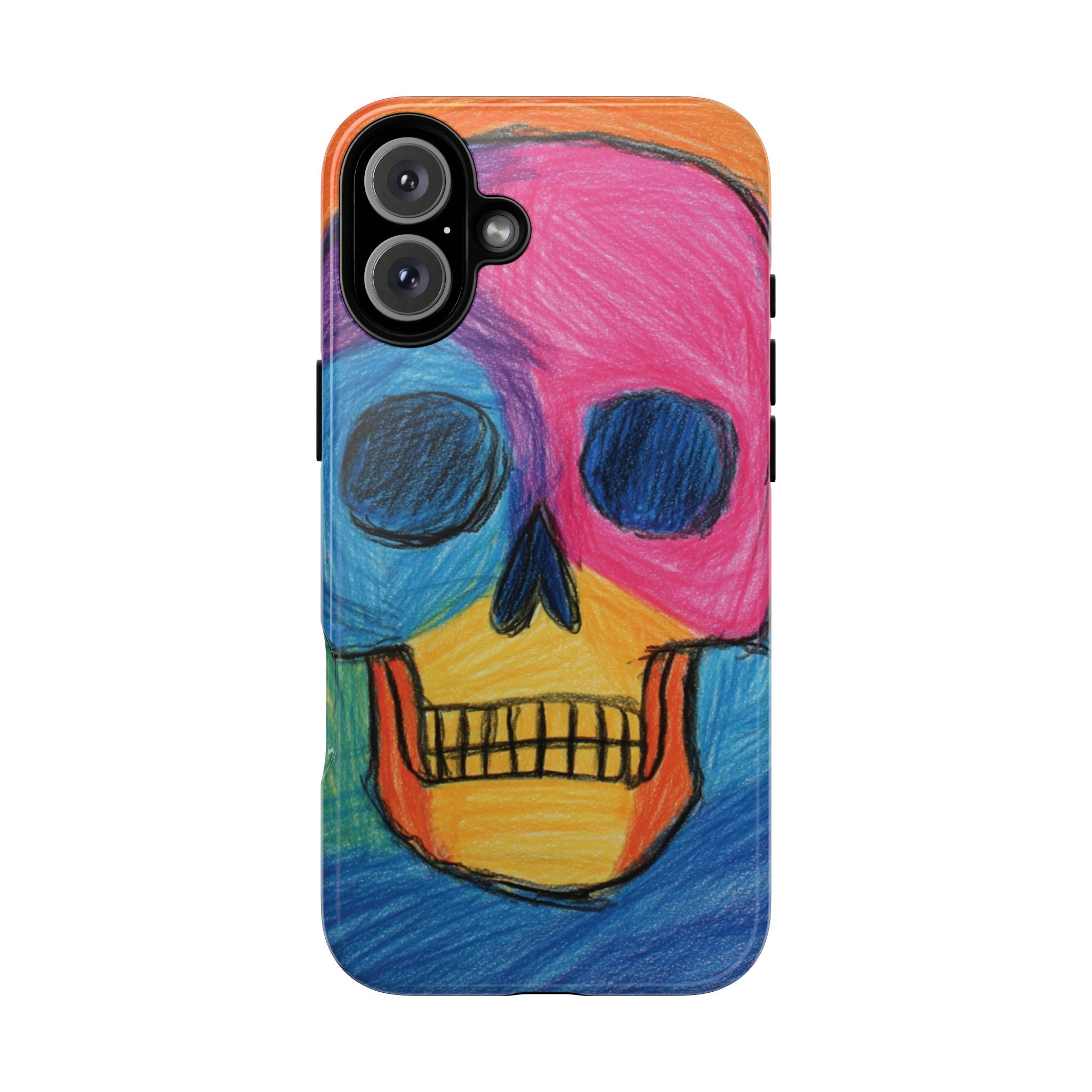 Vibrant Skull Phone Case | Tough Cases, Colorful Design, Unique Art Phone Cover