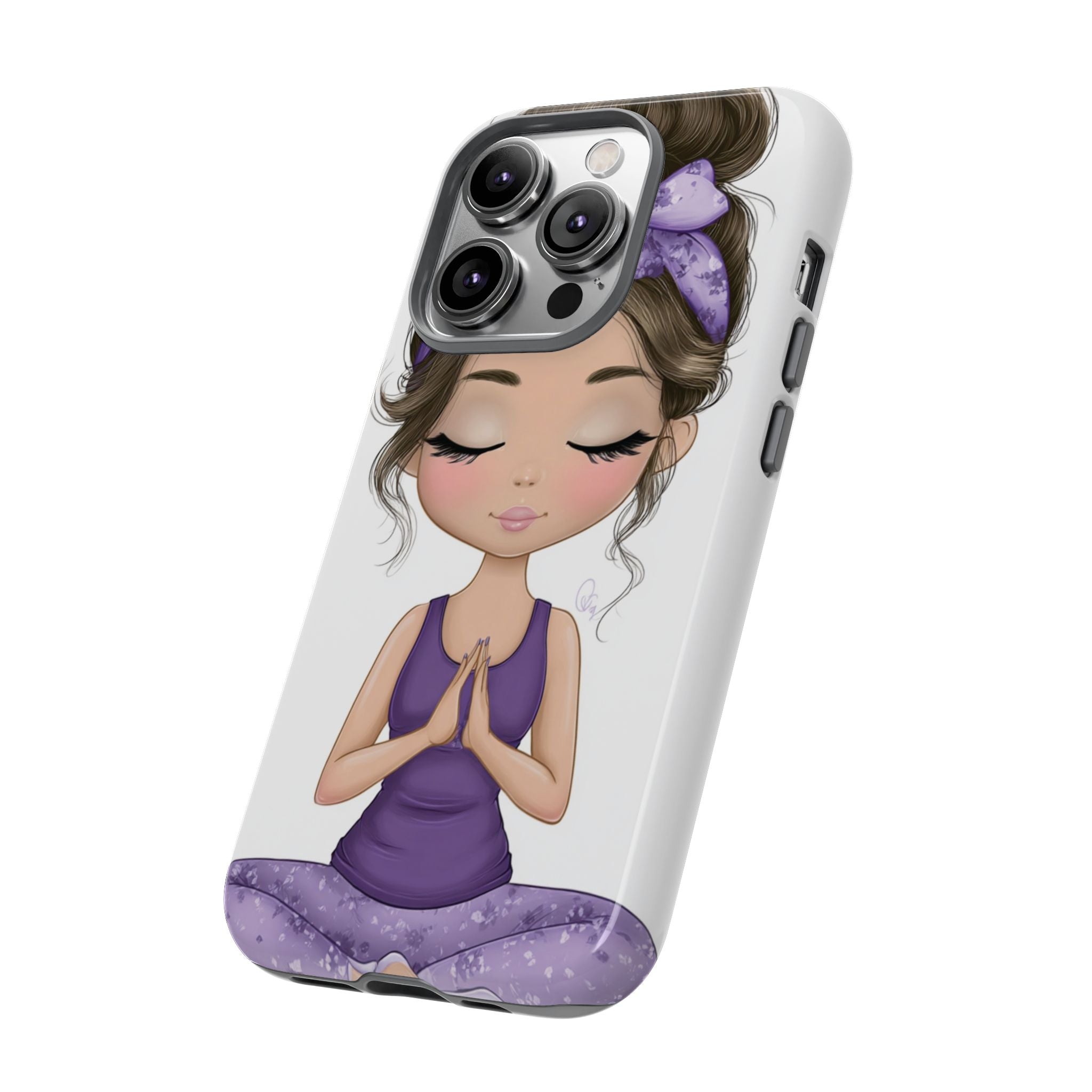 Yoga Phone Case for Mindfulness Gift for Yogis, Meditation Accessory, Zen Vibe