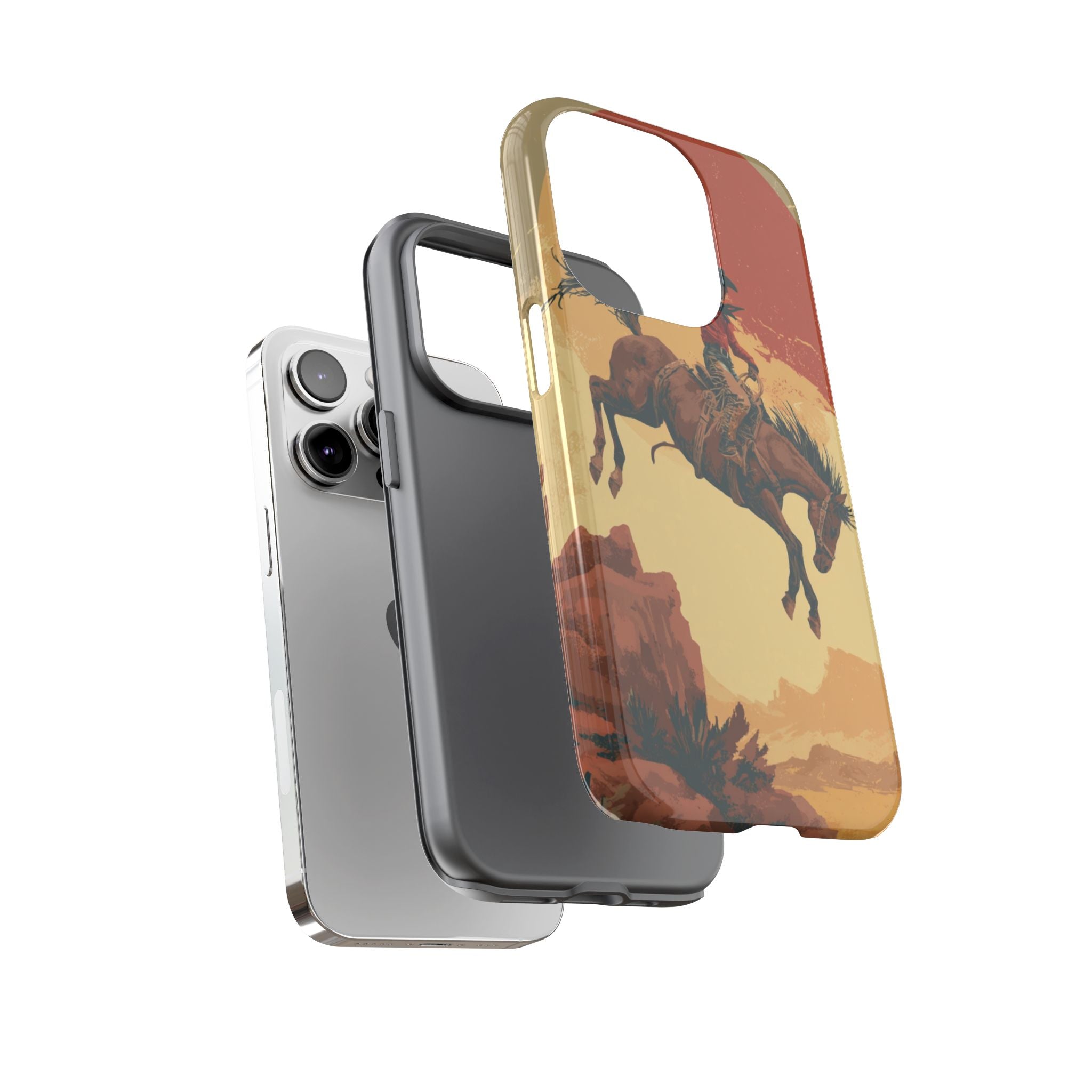 Cowboy Phone Case - Wild West Style, Tough Protection for Outdoor Lovers