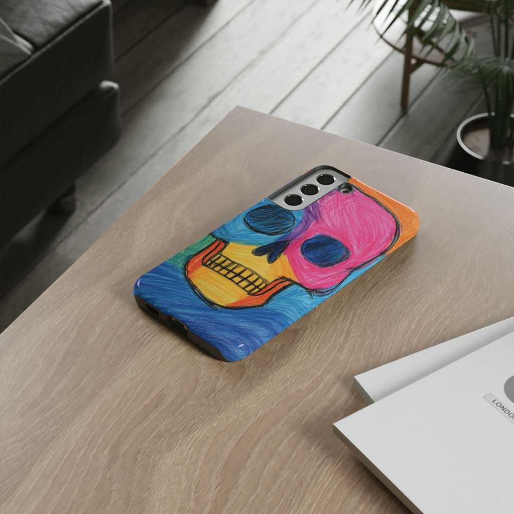 Vibrant Skull Phone Case | Tough Cases, Colorful Design, Unique Art Phone Cover