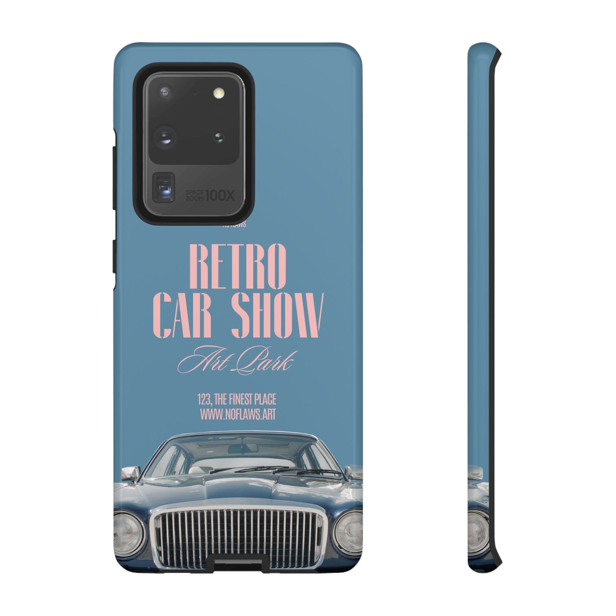 Retro Car Show Phone Case — Vintage Classic Auto Design
