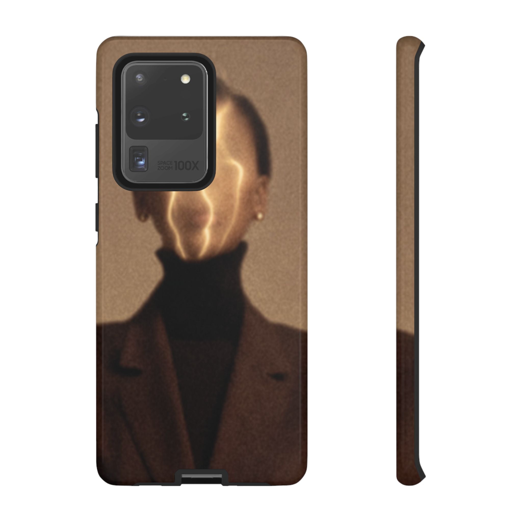 Stylish Phone Case with Artistic Design, Fashion Tech Accessory, Tough Cases