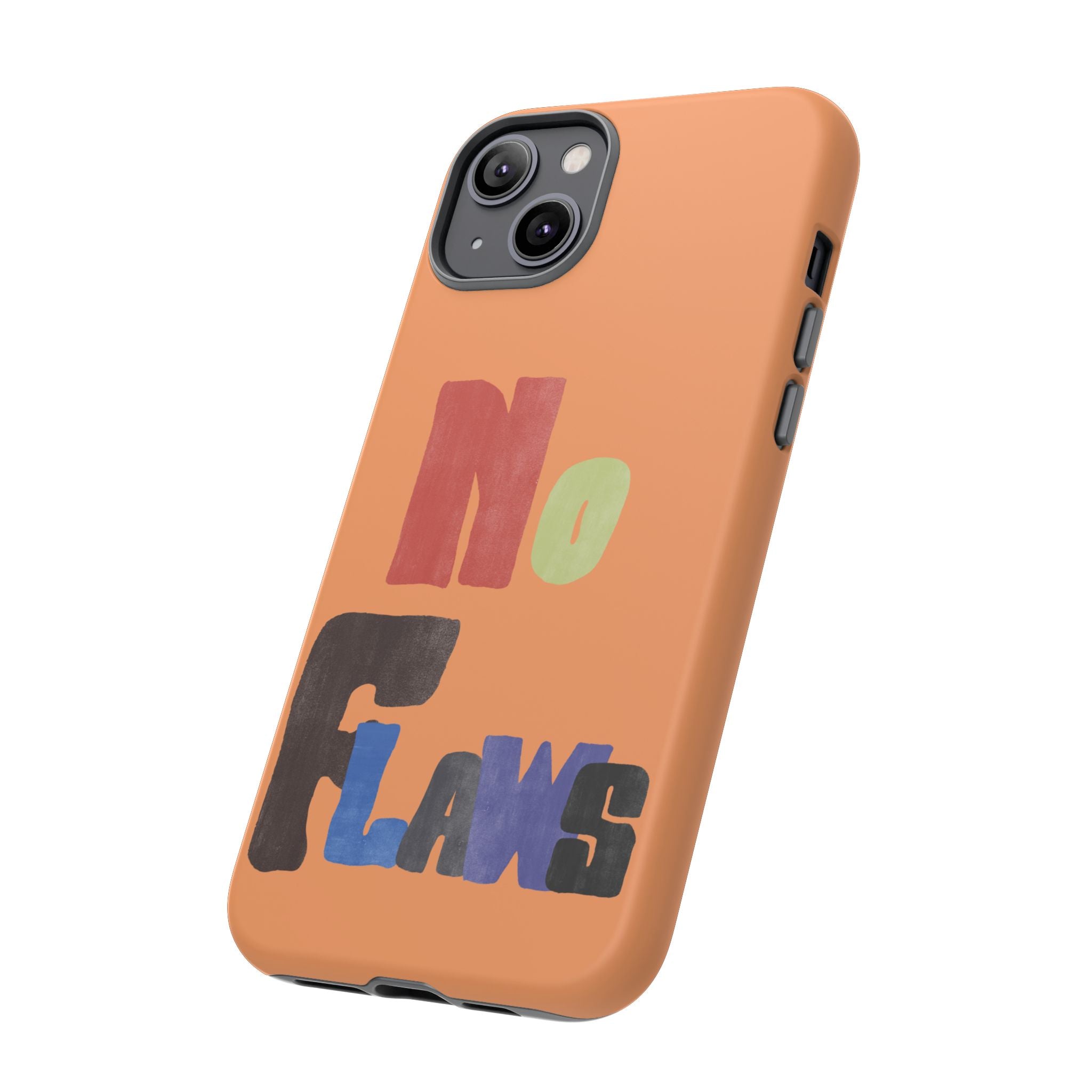 "No Flaws" Retro Hand-Lettered Protective Cover