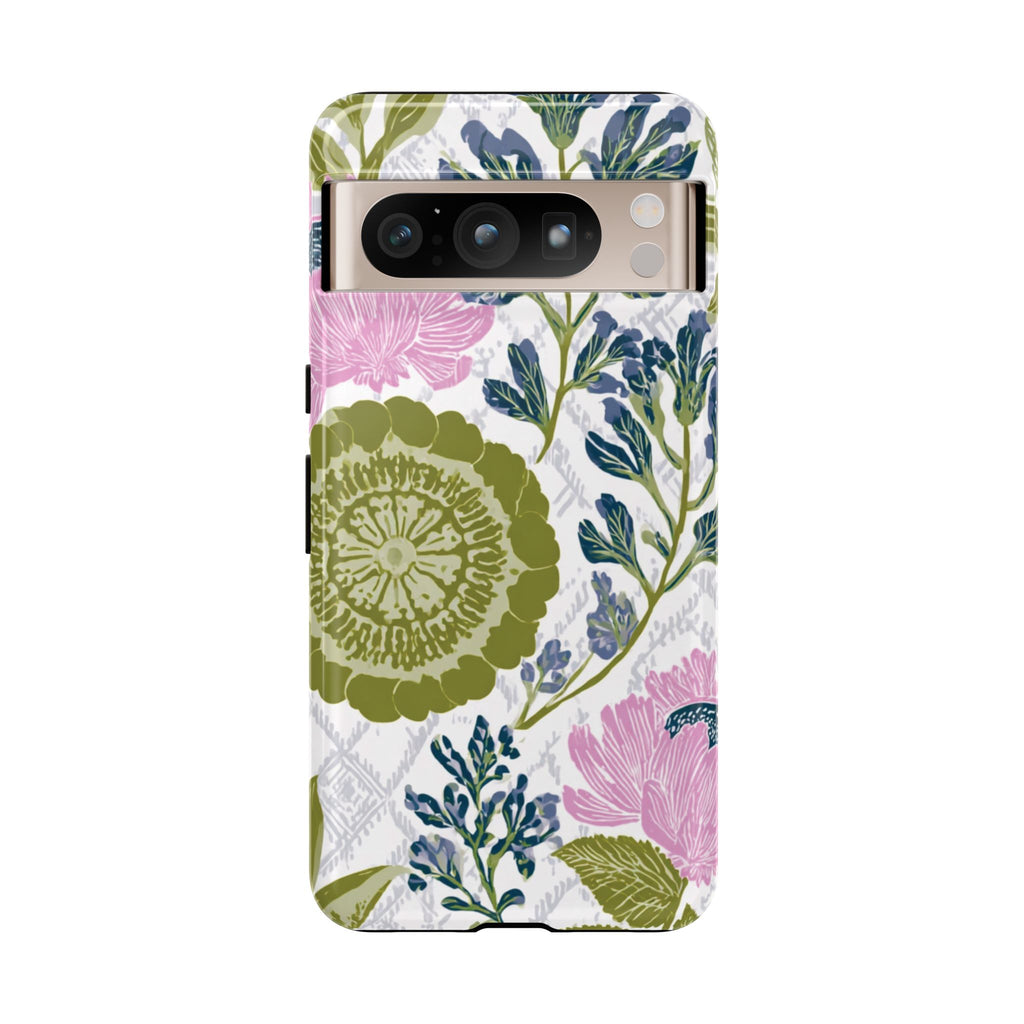 Floral Phone Case, Tough Cases with Elegant Design, Stylish Phone Accessories