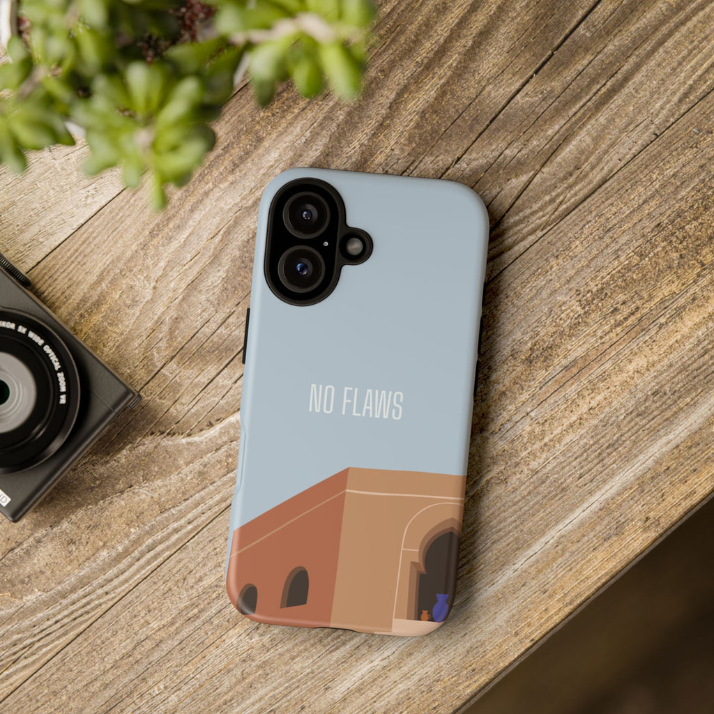 Minimal Desert Illustration “No Flaws” Protective Tough Case