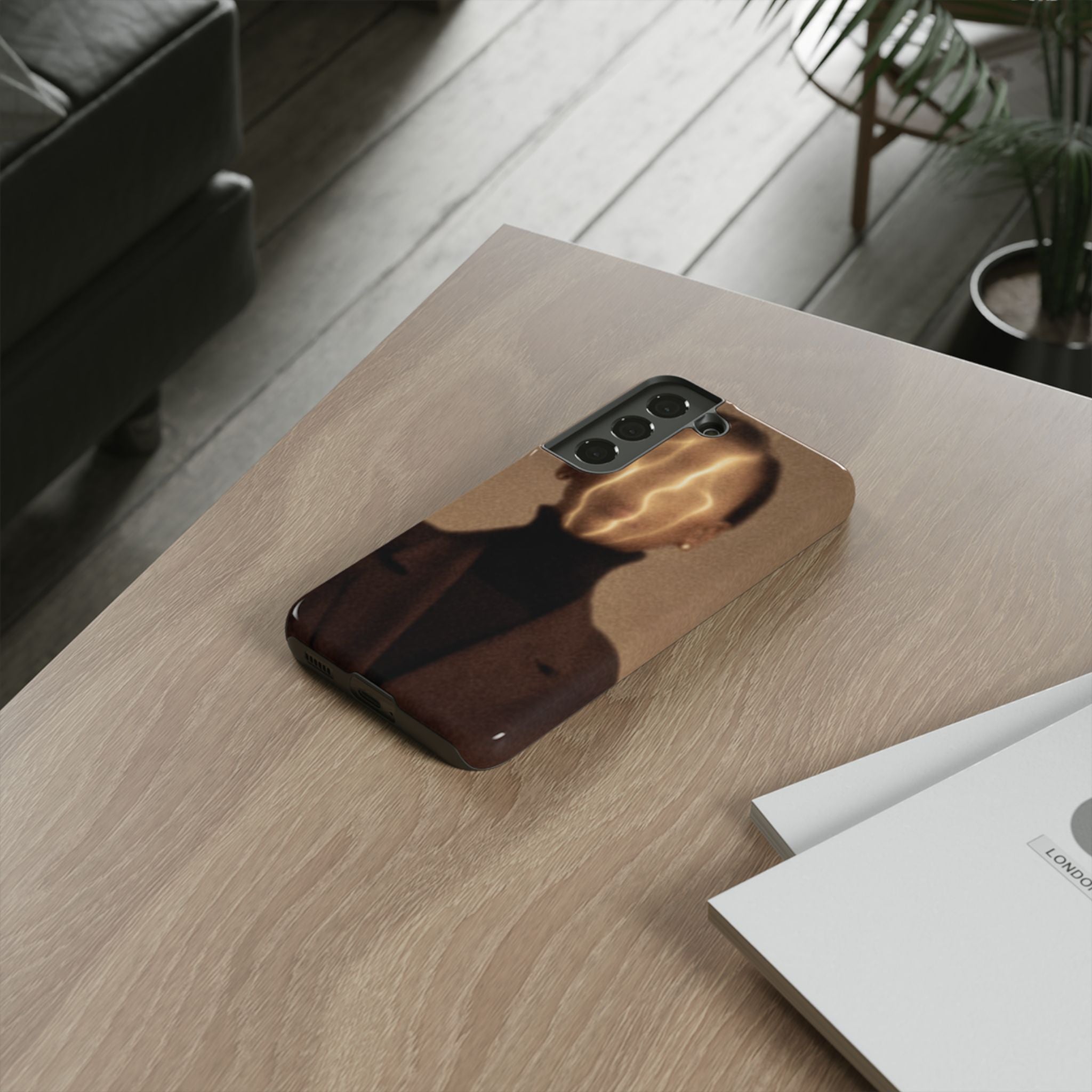 Stylish Phone Case with Artistic Design, Fashion Tech Accessory, Tough Cases