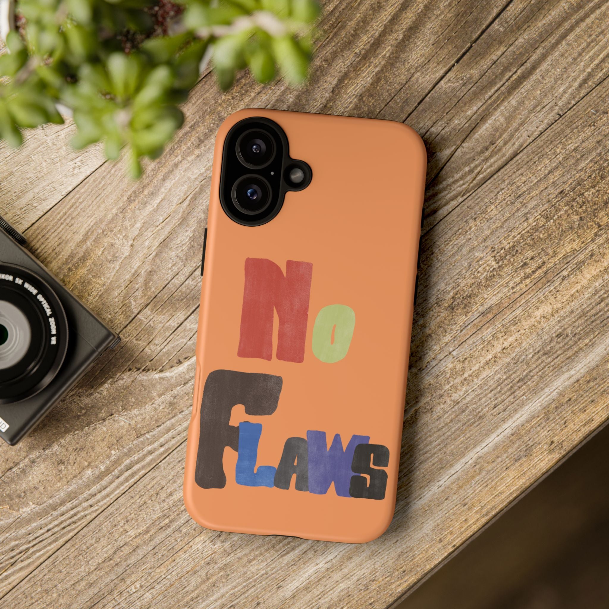 "No Flaws" Retro Hand-Lettered Protective Cover
