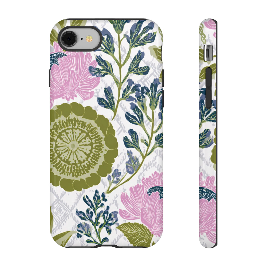 Floral Phone Case, Tough Cases with Elegant Design, Stylish Phone Accessories