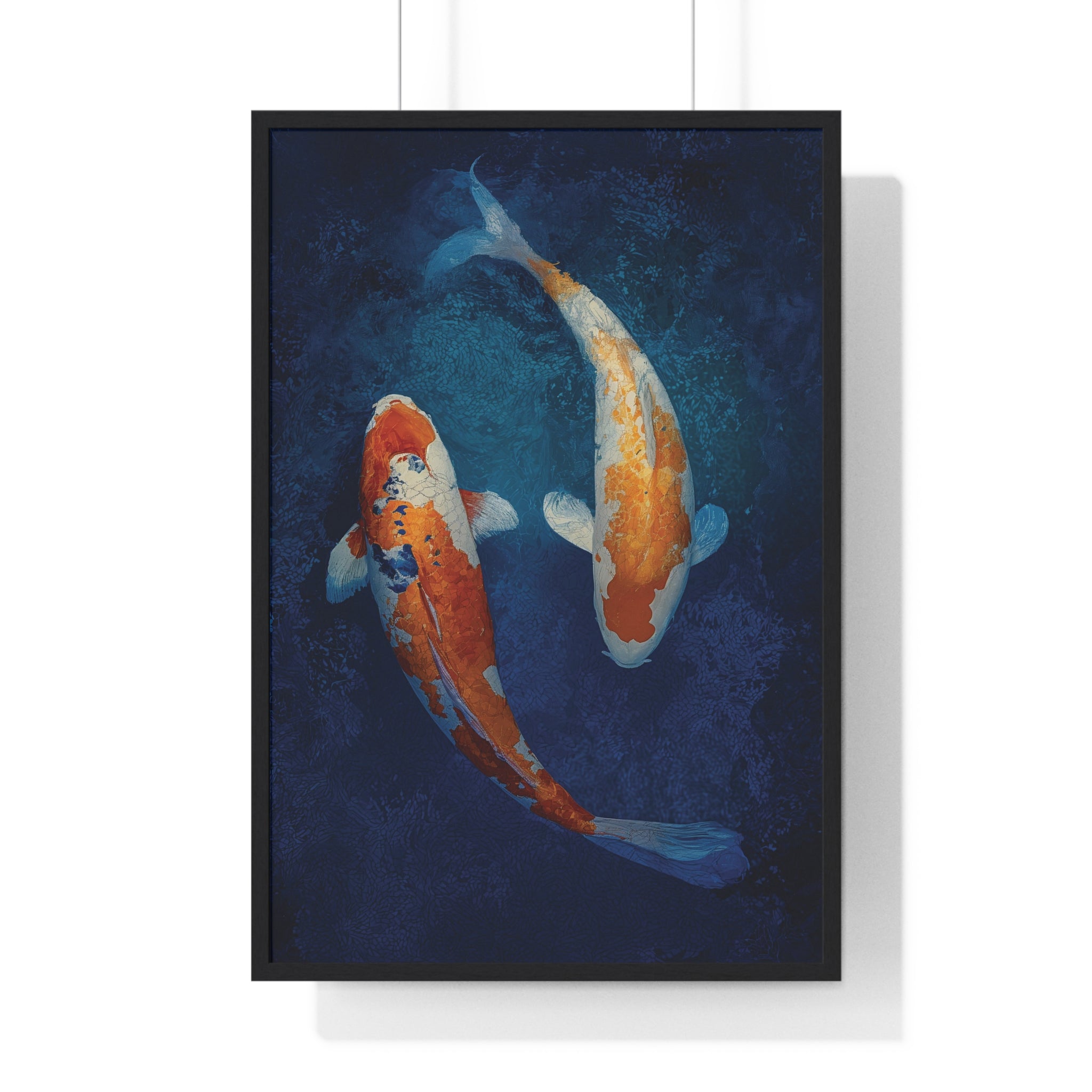 Beneath Still Waters: Koi Fish Art Poster