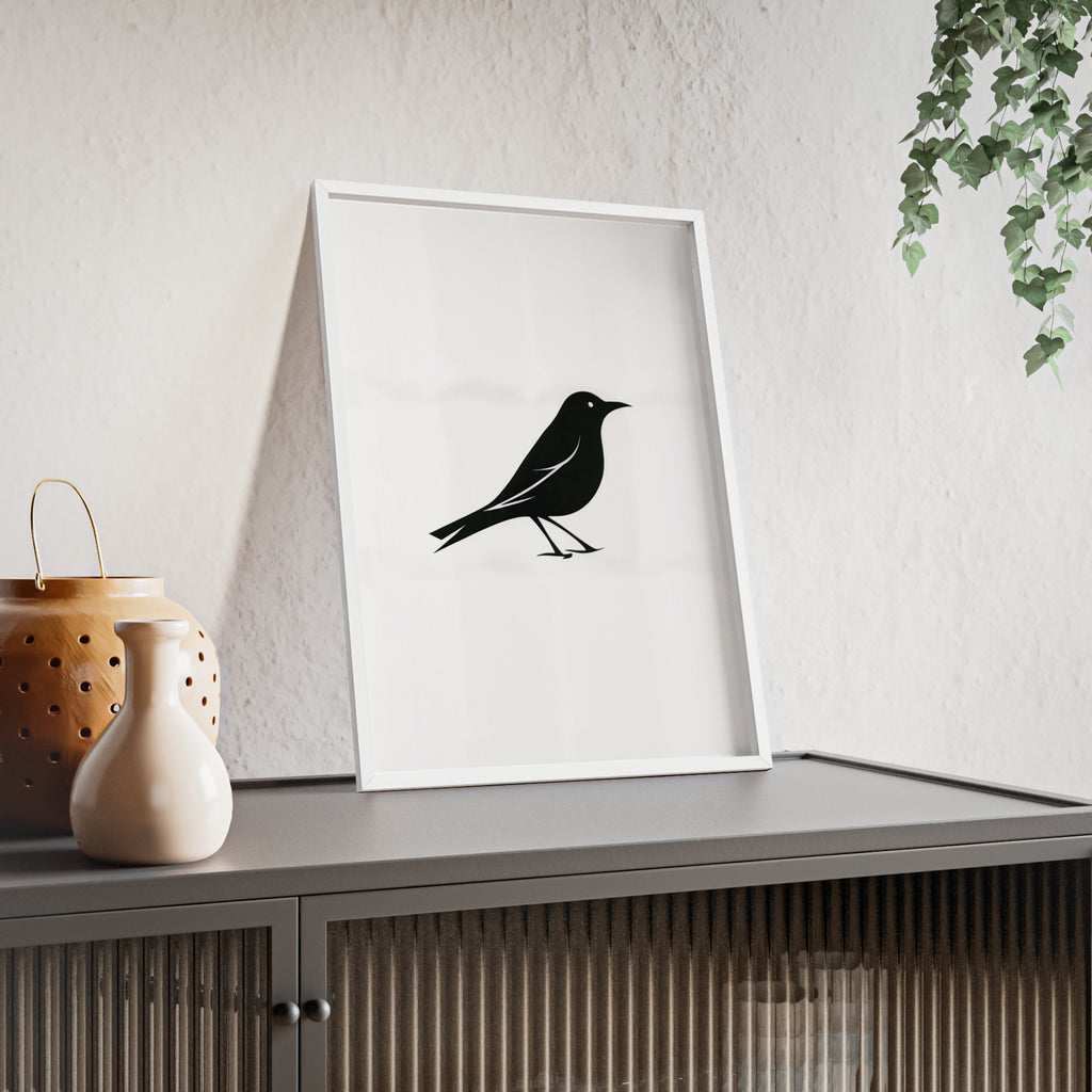 The Oriole Principle: A Study in Minimal Form – Framed Poster