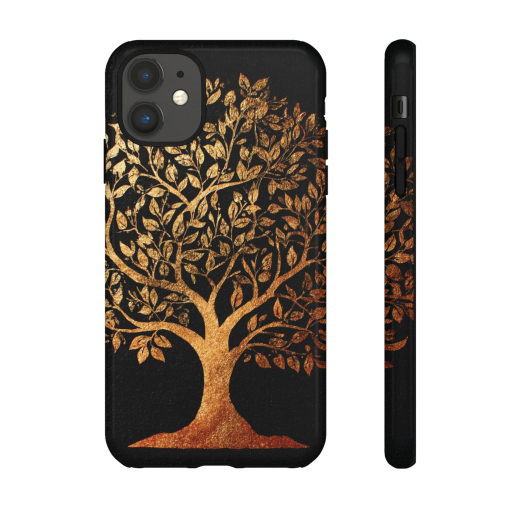 Golden Tree Phone Case, Tough Cases, Nature Lover Gift