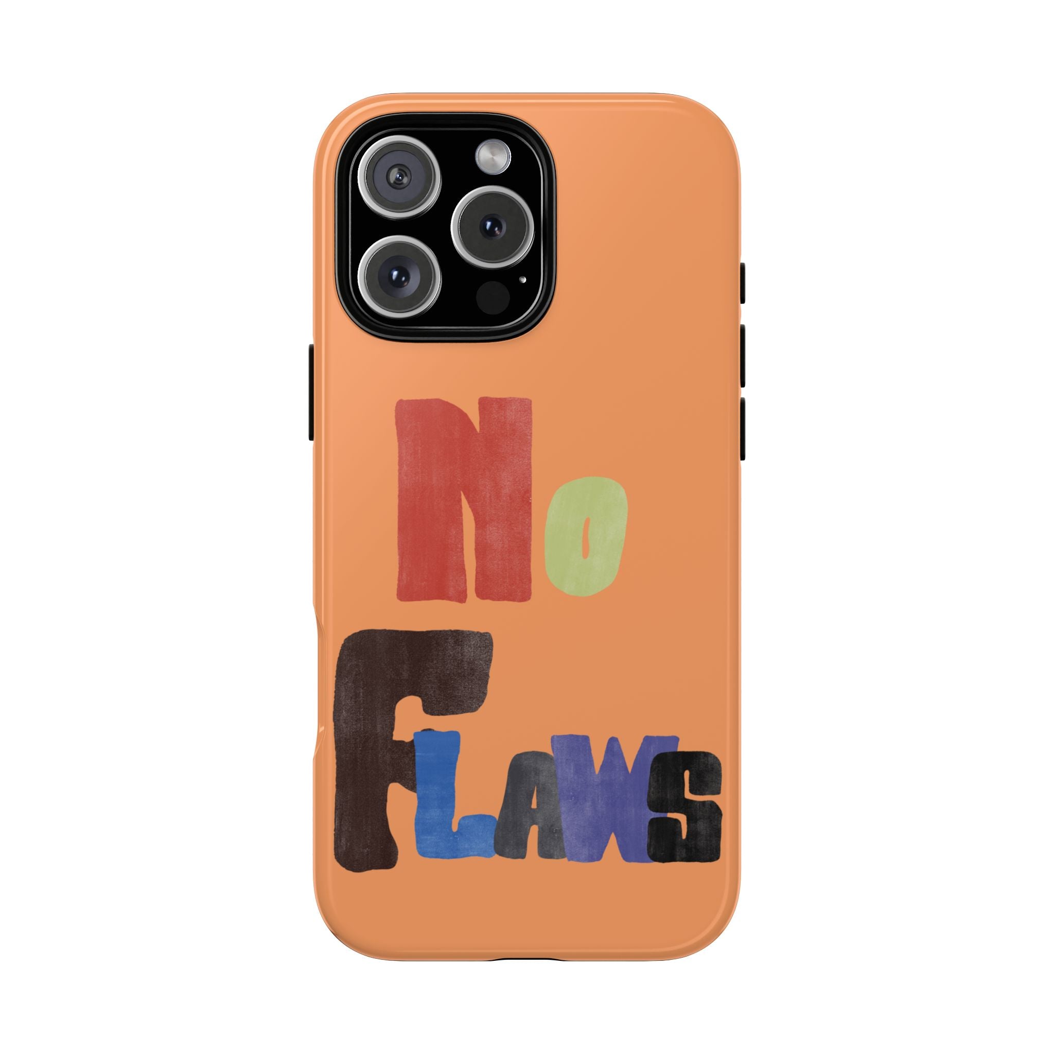 "No Flaws" Retro Hand-Lettered Protective Cover