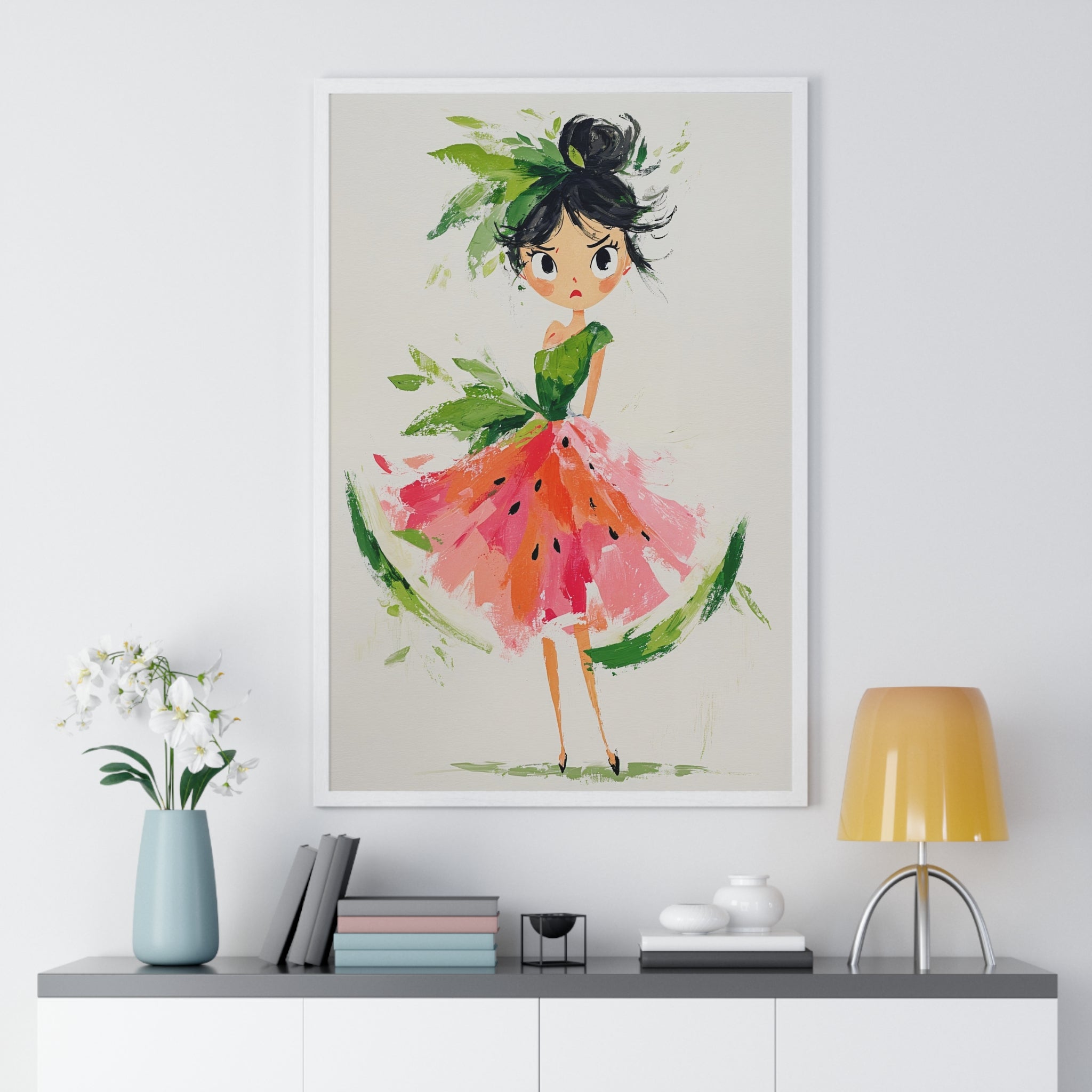 Watermelon Sugar Poster | Whimsical Art Print, Gift for Kids, Summer Vibes