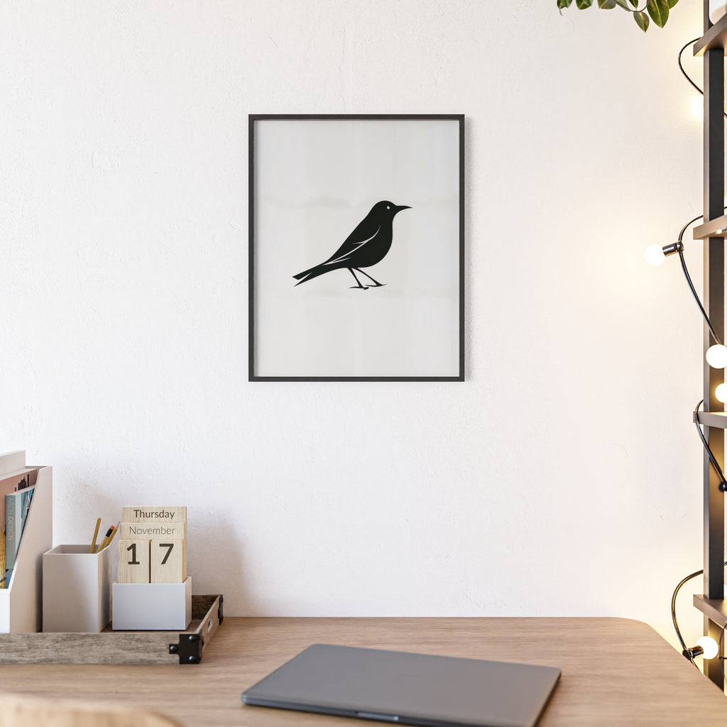 The Oriole Principle: A Study in Minimal Form – Framed Poster