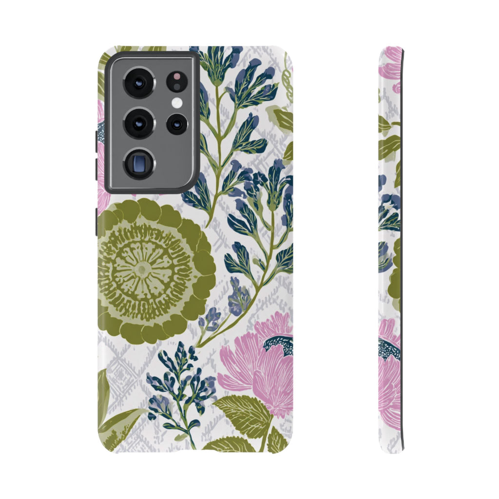 Floral Phone Case, Tough Cases with Elegant Design, Stylish Phone Accessories