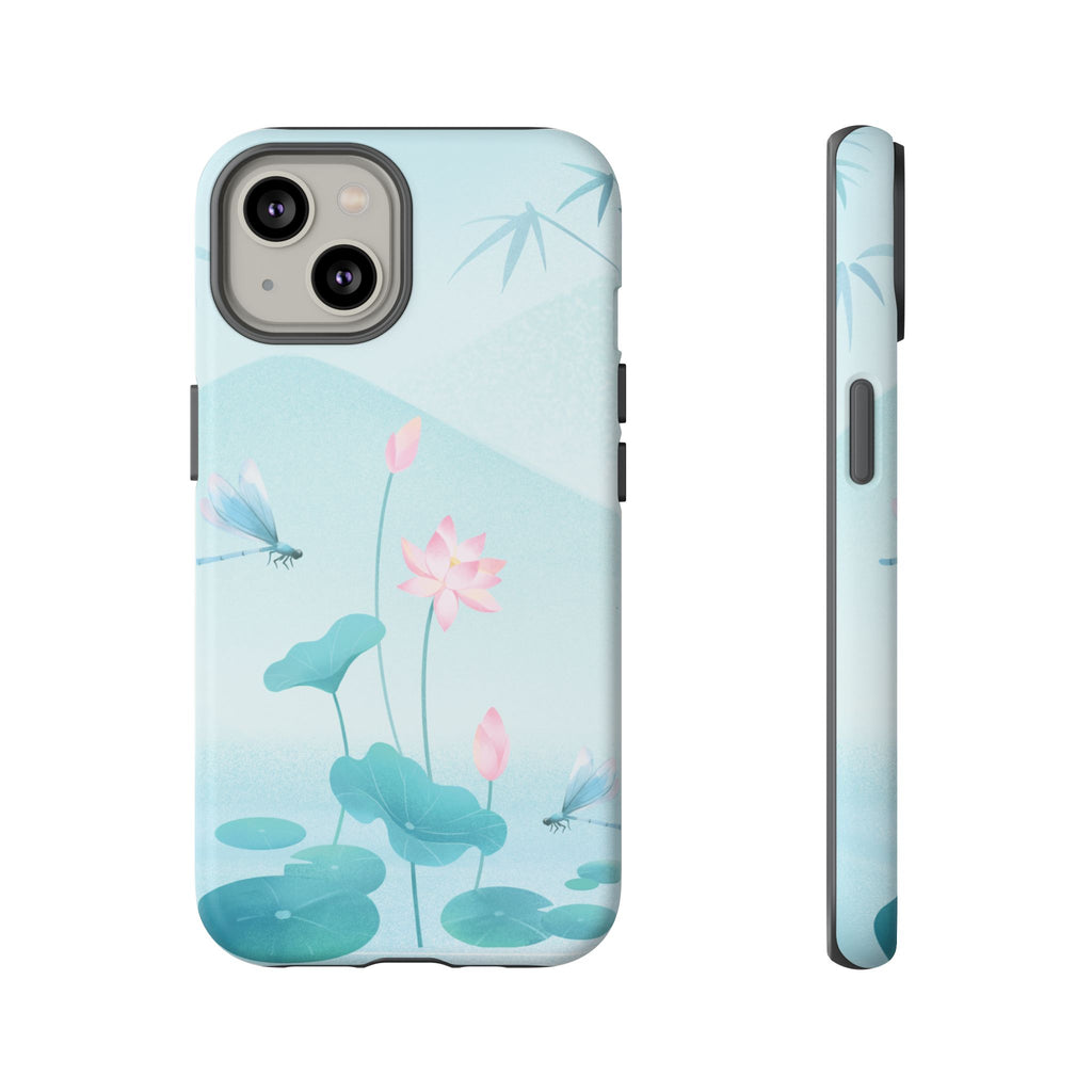 Lotus Pond Phone Case — Serene Floral iPhone Protective Cover